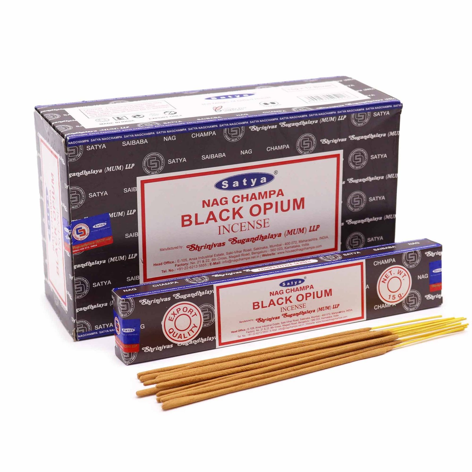 Smilkalų lazdelės „Black Opium“ – tamsaus aromato ritualo akimirka, 15 g