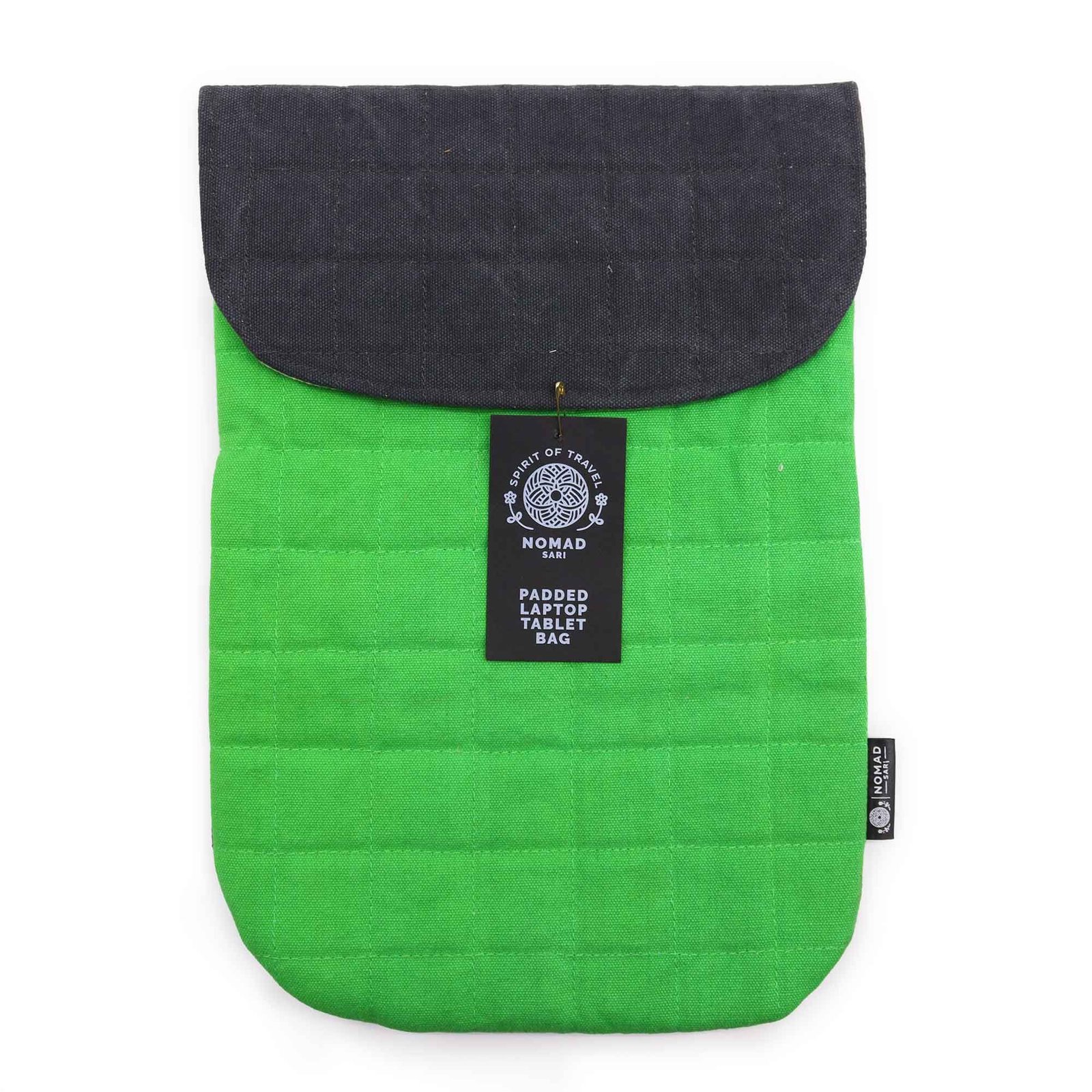 Paminkštintas nešiojamojo kompiuterio dėklas „Frog Green“ – 14oz stonewash žalumos ramybė