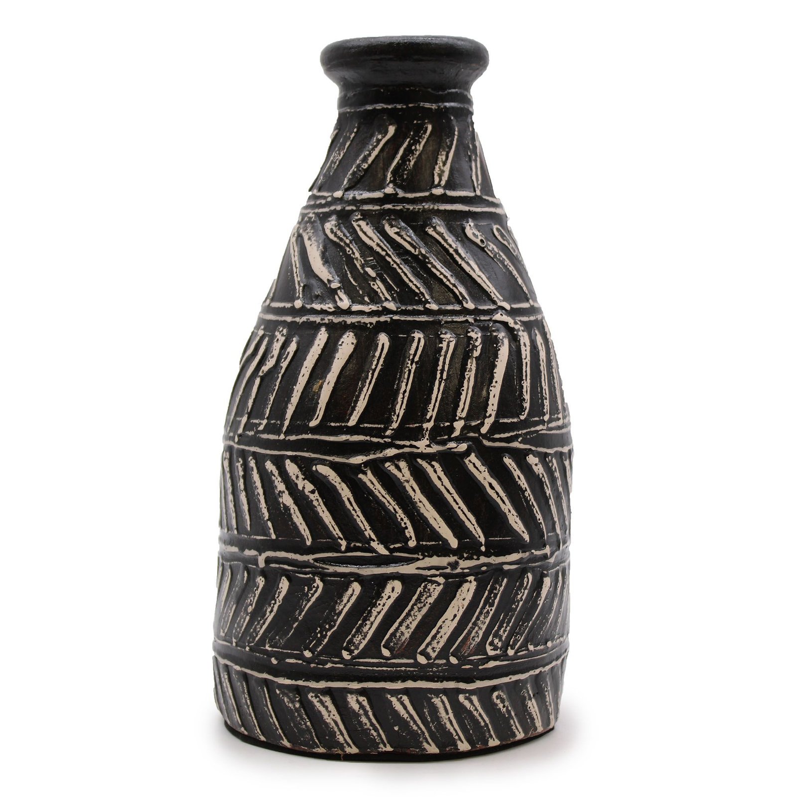 Terakotos vaza „Greek Taper Vase“ – šokolado atspalvio jaukumas namų ritualui