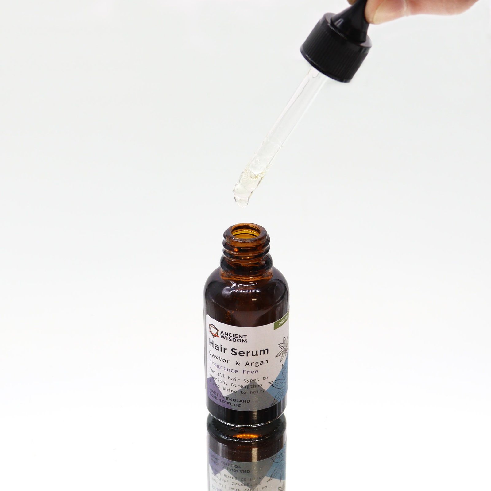 Alternative view of Ekologiškas plaukų serumas „Unfragranced“ – 30 ml švelnios priežiūros ritualas