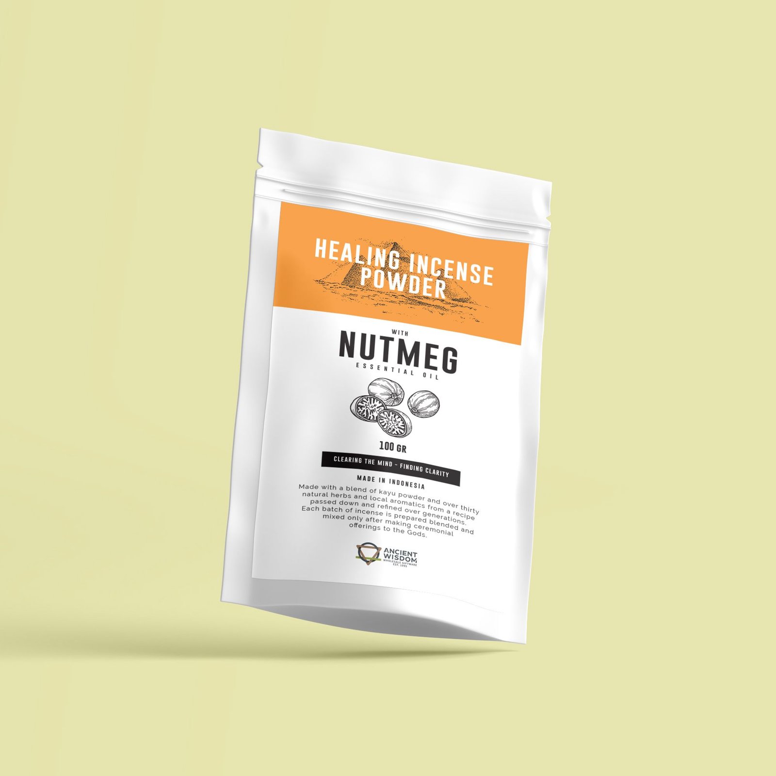 Alternative view of Gydomųjų smilkalų milteliai „Nutmeg“ – šilto muskato aromato ritualui