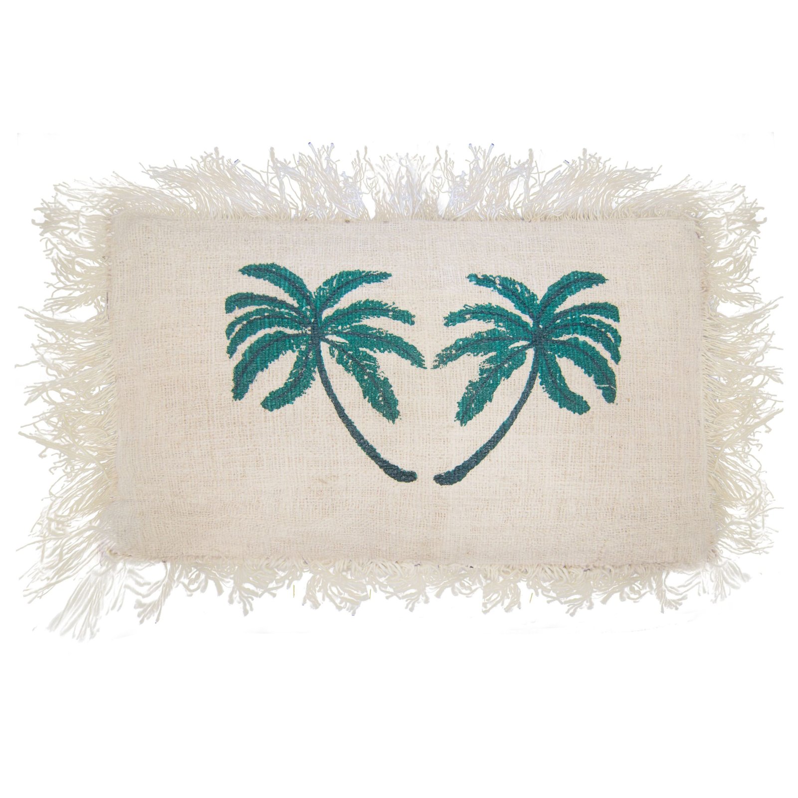 Lininis pagalvėlės užvalkalas „Palm Tree“ 30×50 cm – tropiškas jaukumo akcentas