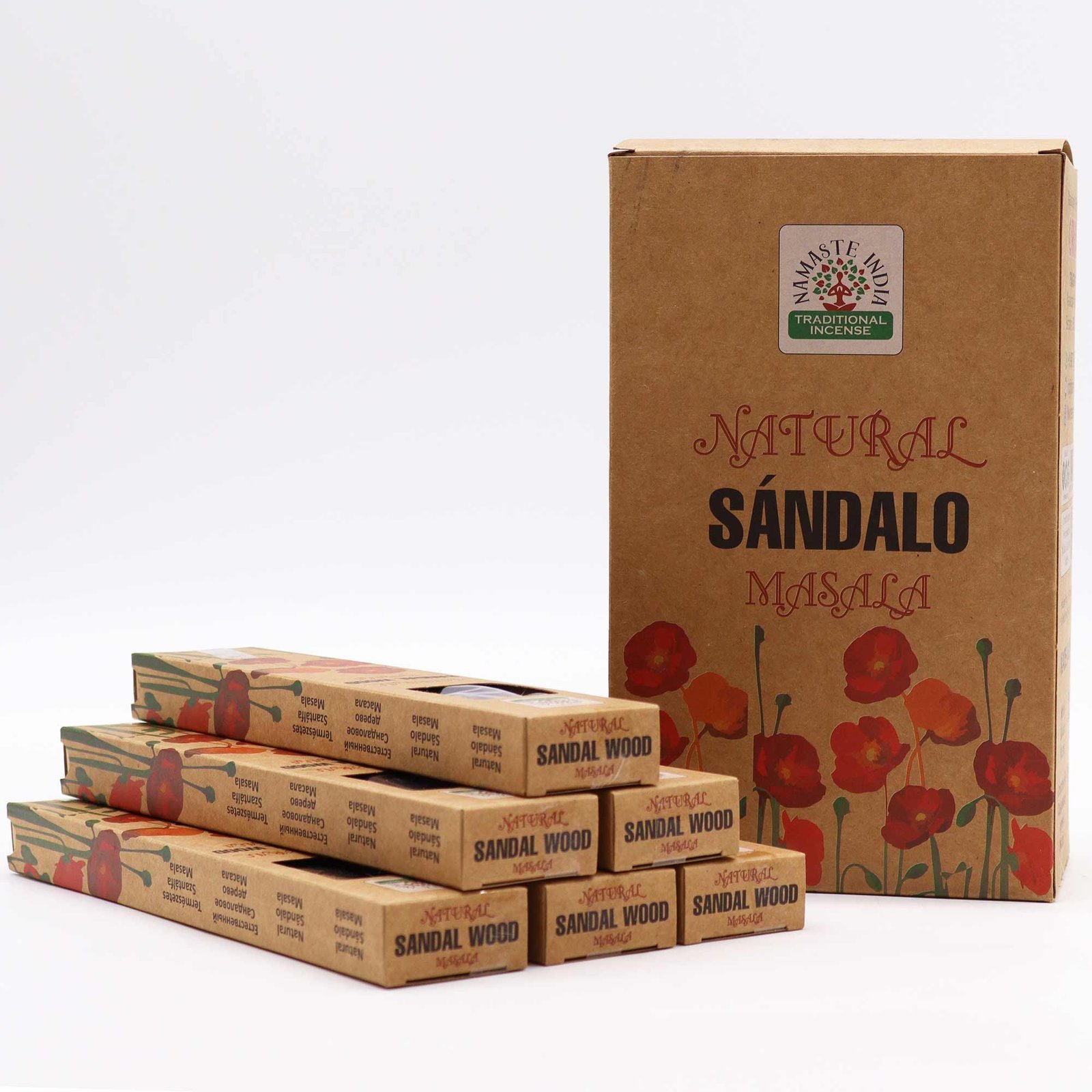 Alternative view of Natūralios masala smilkalų lazdelės „Sandalwood“ – šiltas medienos ramybės ritualas