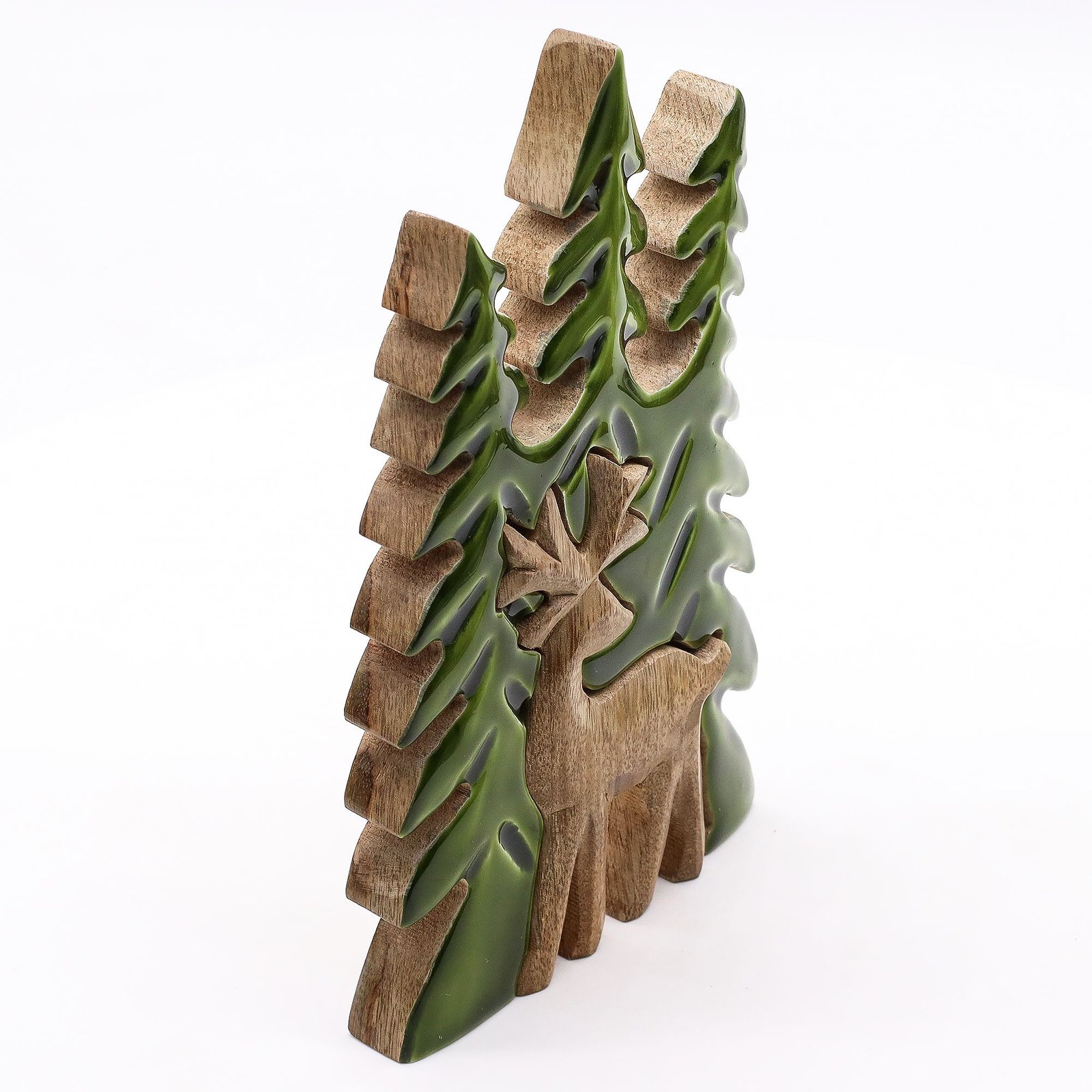 Medinė 3D dekoracija „Elnias miške“ – paslaptingas „Lost in the Forrest“ akcentas - Image 8