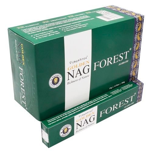 Alternative view of Smilkalų lazdelės „Golden Nag Forest“ – miško tylos ir sakralios ramybės aromatas, 15 g