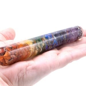Alternative view of Orgonito lazdelė „Chackra and Copper“ – 140 × 30 mm energijos ritualui