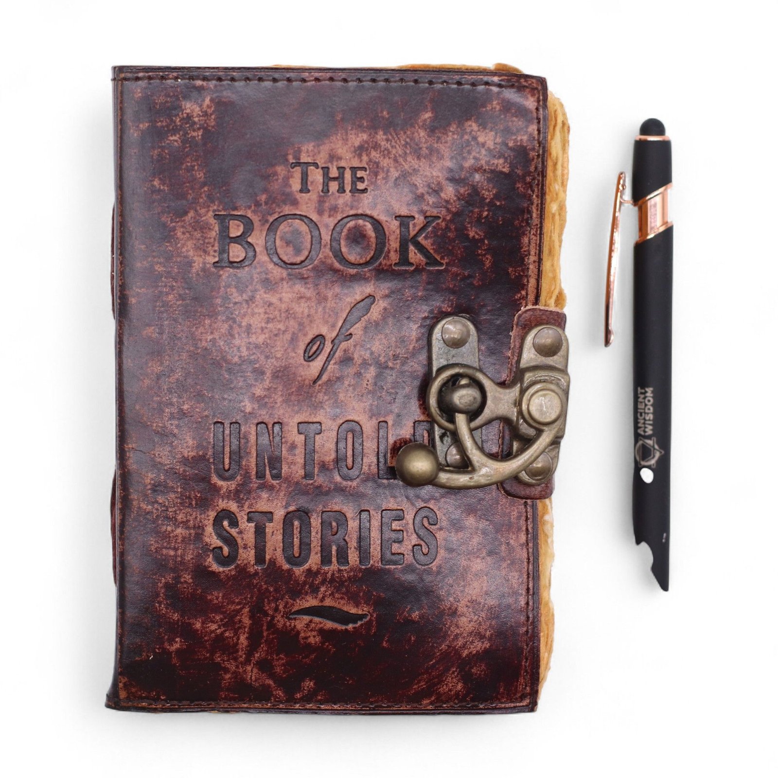 Alternative view of Odinė užrašinė „The Book of Untold Stories“ – vintažinio stiliaus dienoraštis 15 × 10 cm