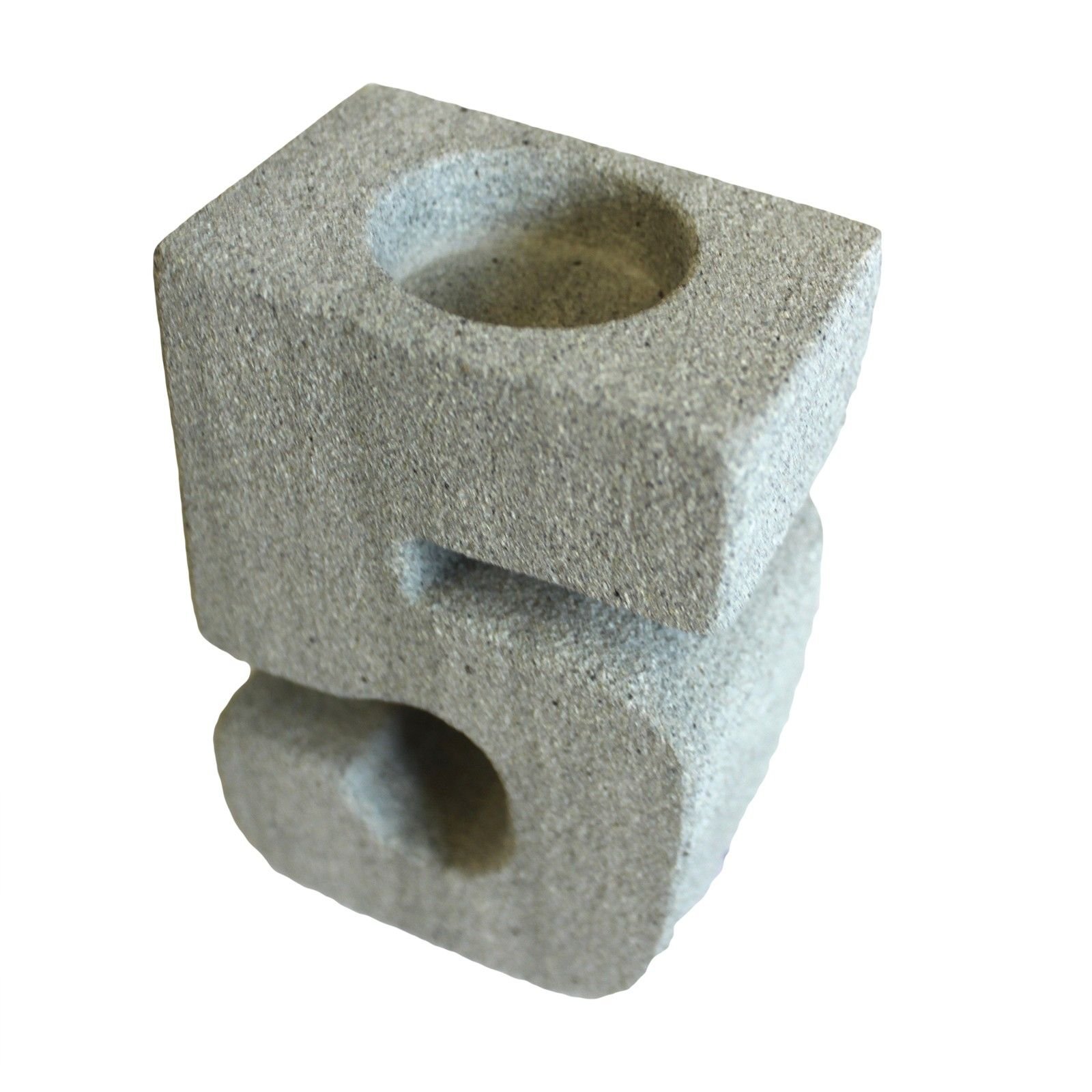 Alternative view of Akmeninis žvakės laikiklis „5“ iš granito – gimtadienio šviesos akcentas