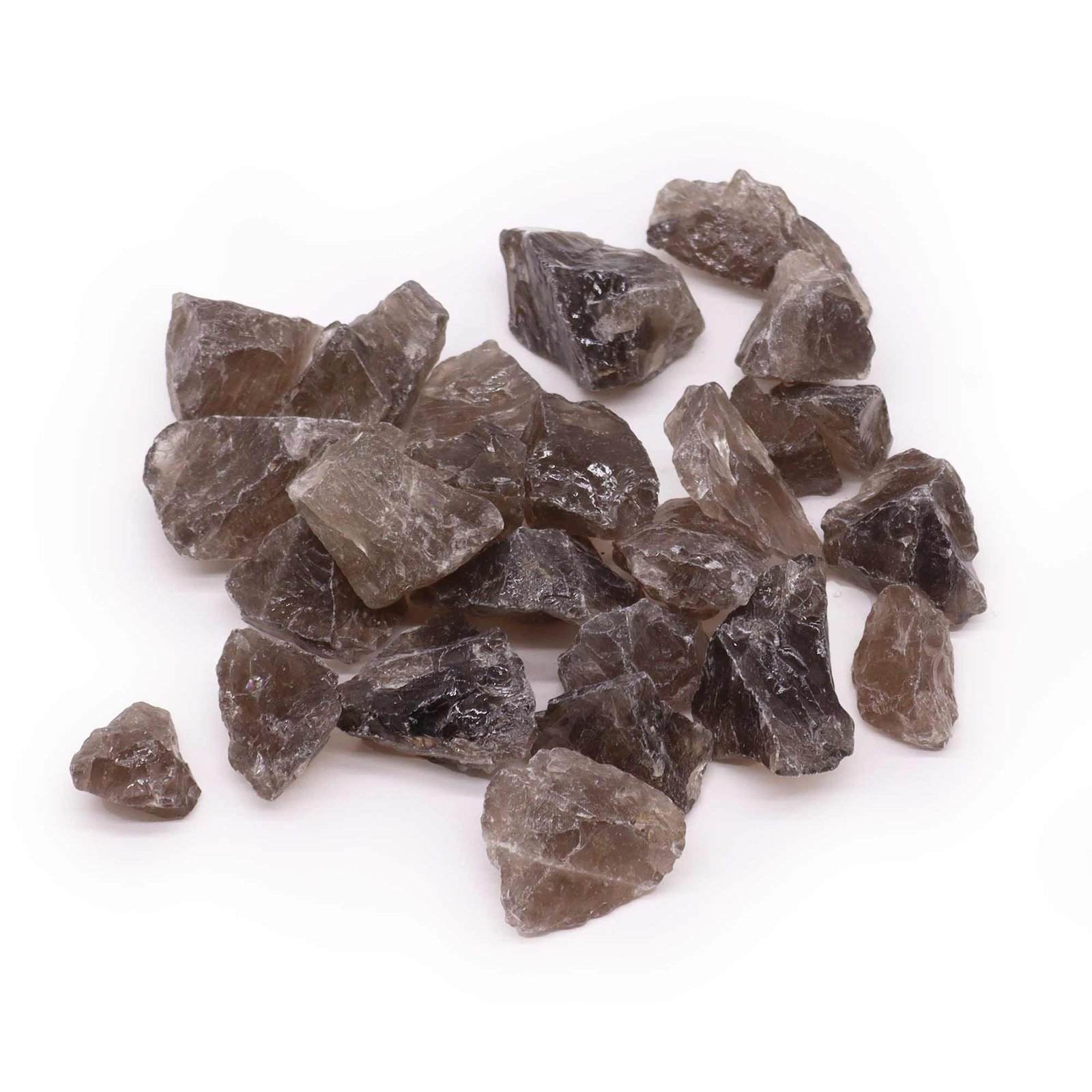 Neapdirbti kristalai „Smoky Quartz“ – 500 g dūminio kvarco ramybės akimirka