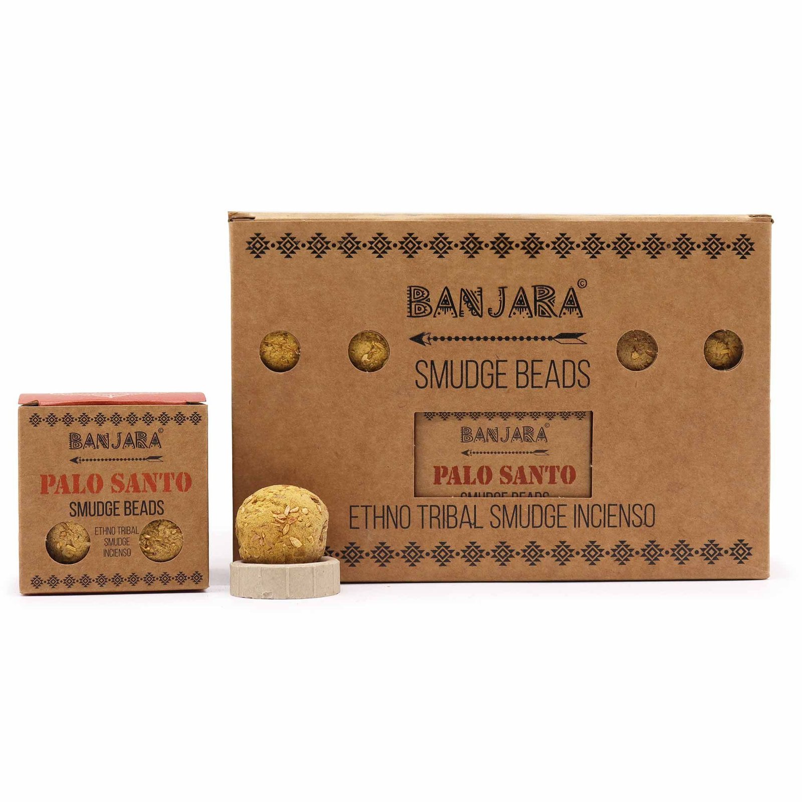 Smilkalų karoliukai „Palo Santo“ – šventos medienos dūmo ritualas