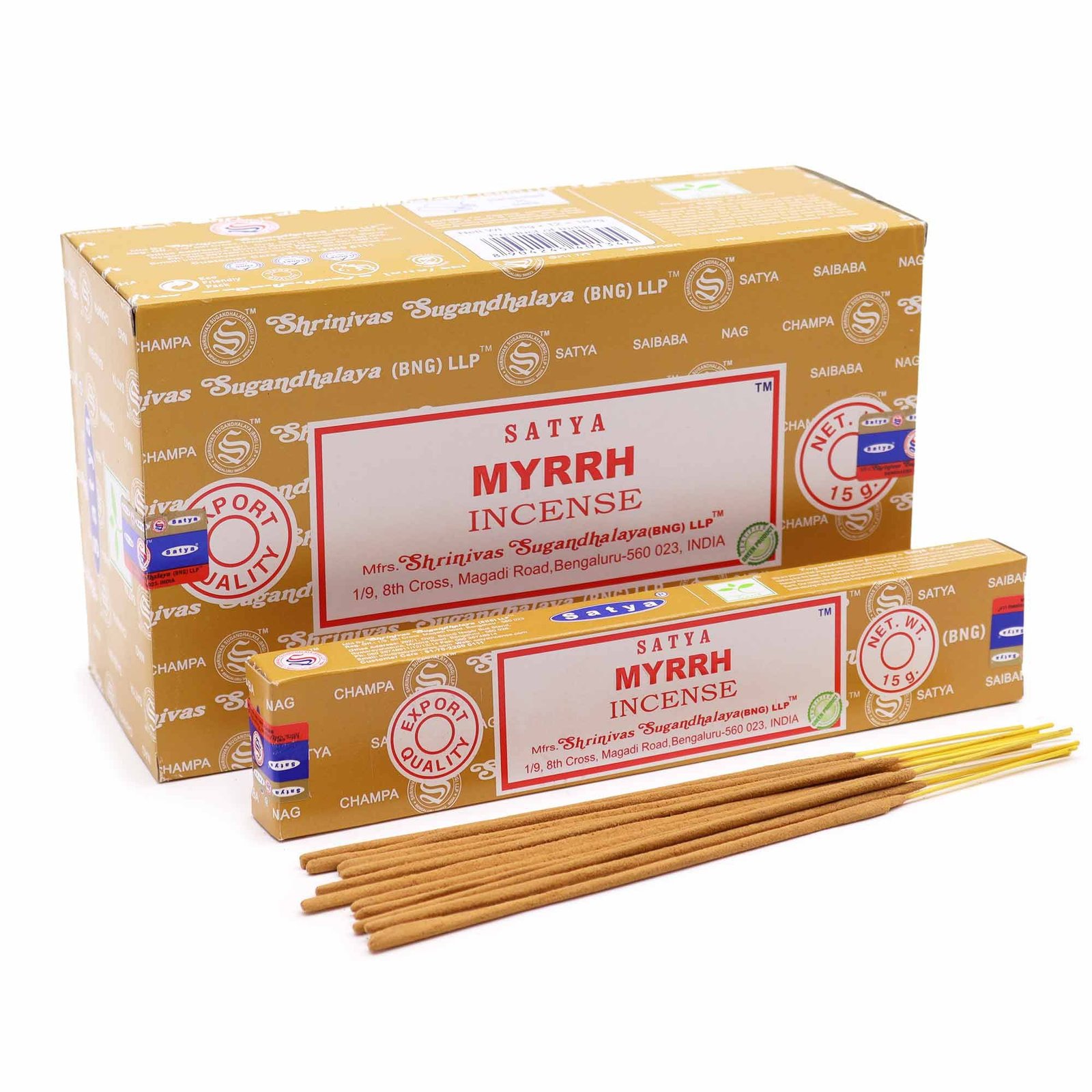 Smilkalų lazdelės „Myrrh“ – rankomis suktas miros ritualo aromatas