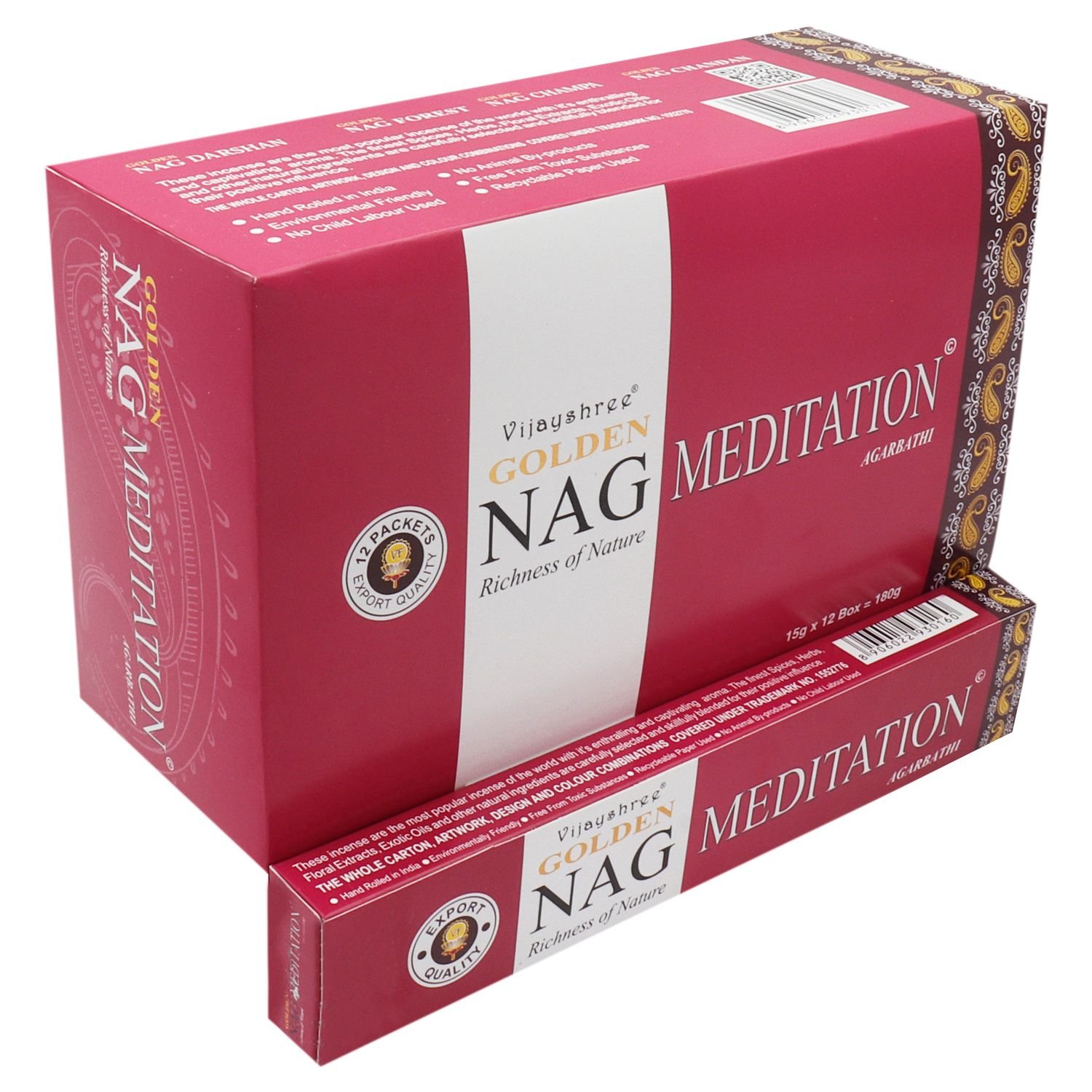 Alternative view of Smilkalų lazdelės „Golden Nag Meditation“ – tylos ir susikaupimo aromatas