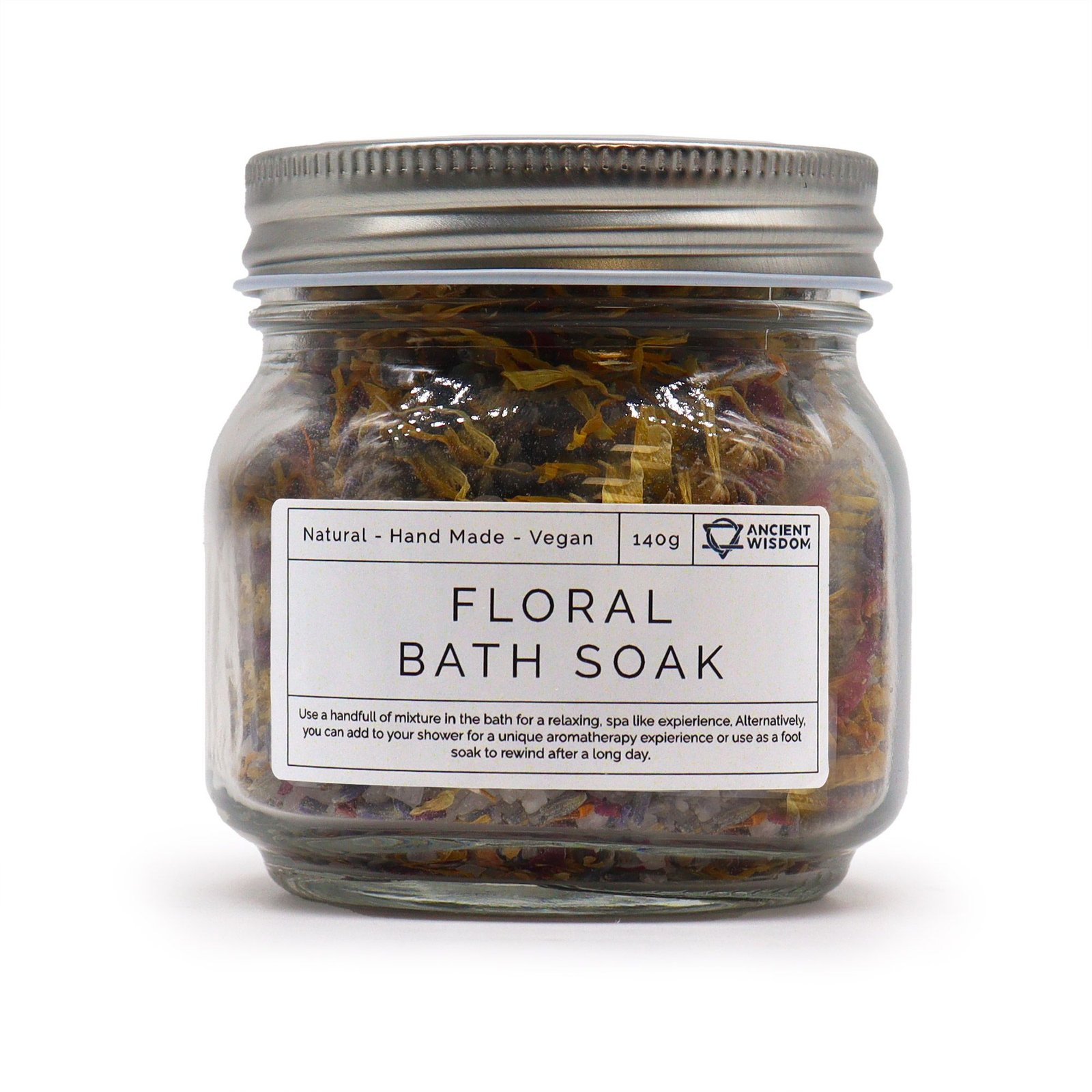 Gėlių vonios mirkalas ir veido garų mišinys „Floral Bath Soak“ – natūrali ramybės ceremonija