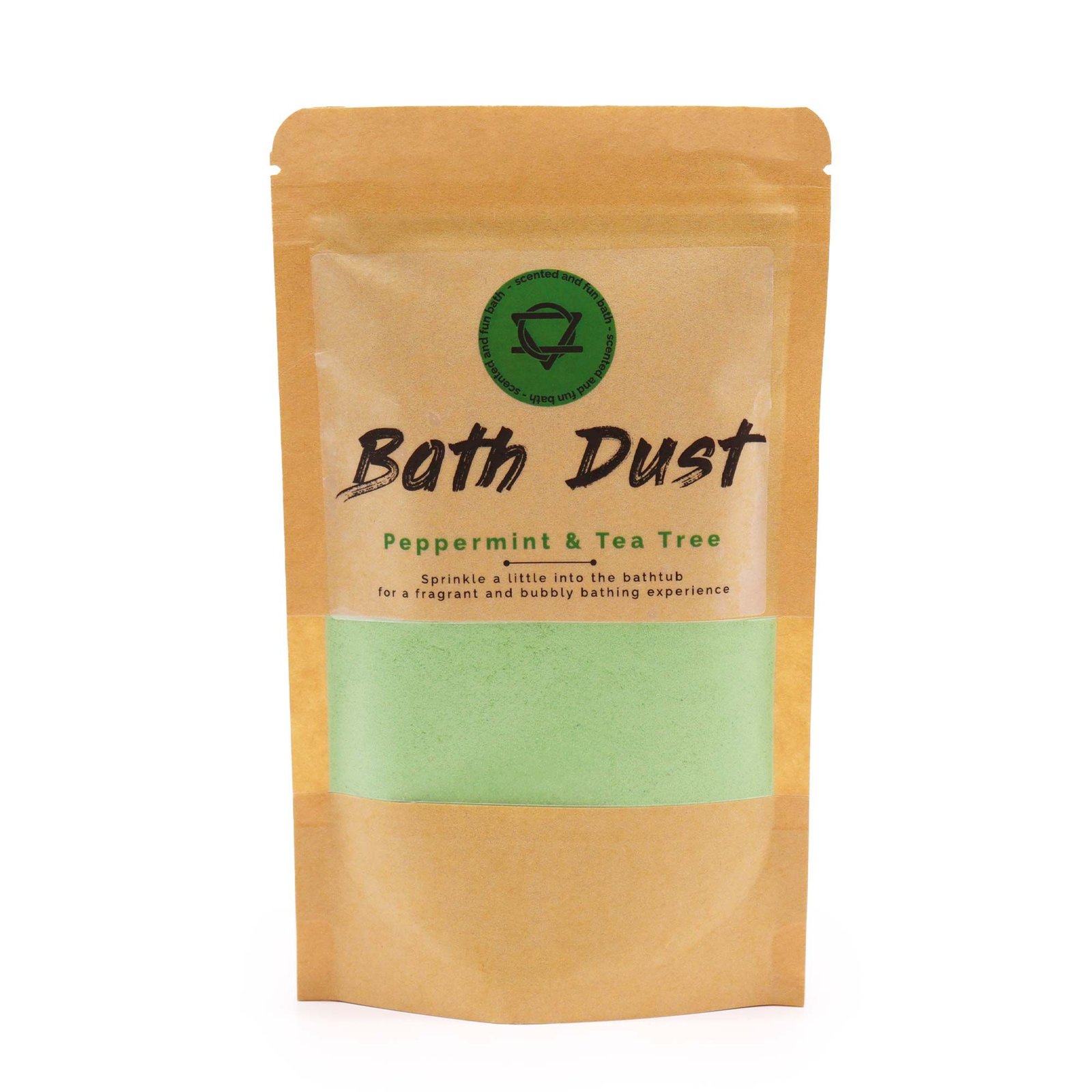 Vonios dulkės „Peppermint & Tea Tree“ – gaivus mėtų ir arbatmedžio ritualas