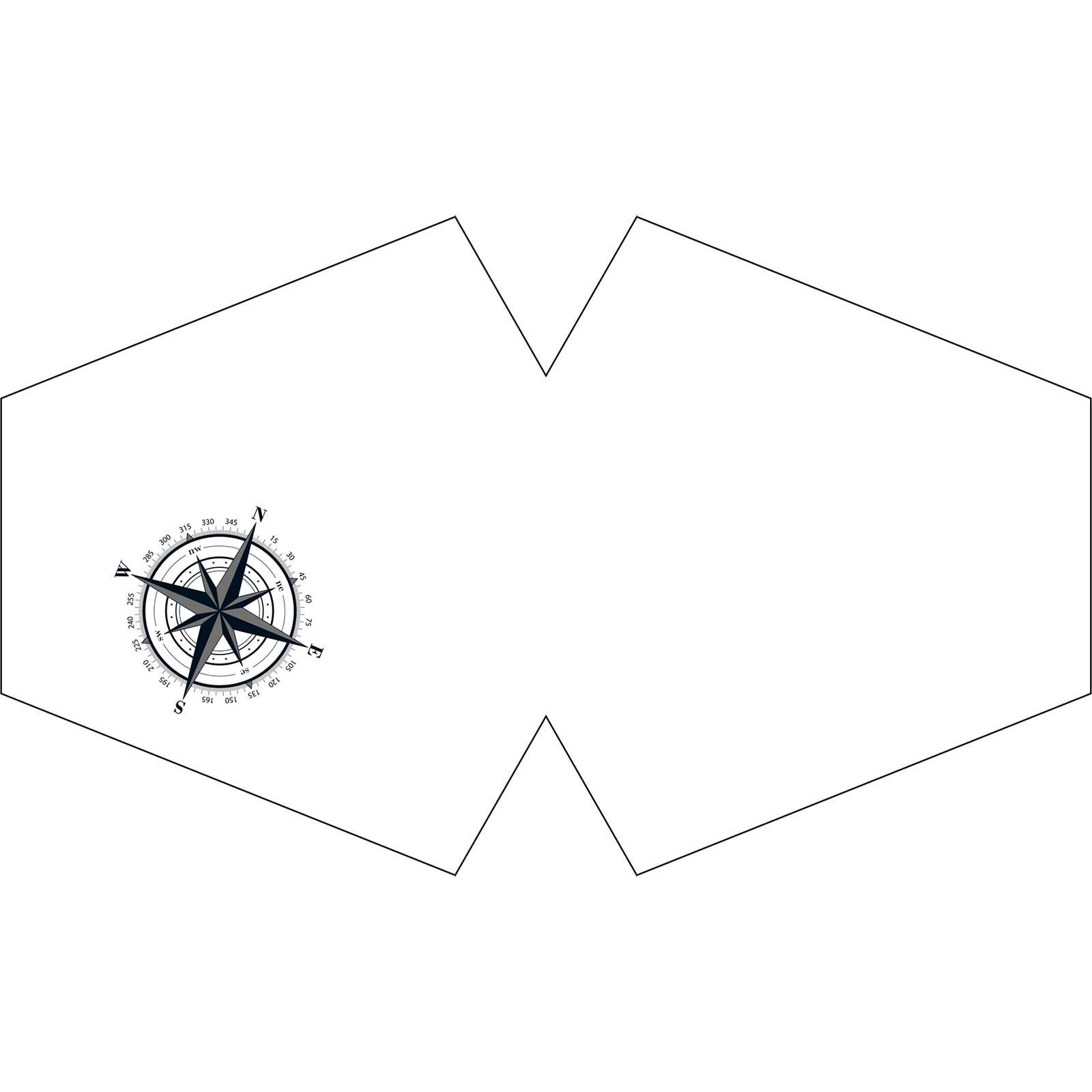 Alternative view of Mados veido kaukė „Jūrinis kompasas“ – stilingas apsaugos ir elegancijos derinys