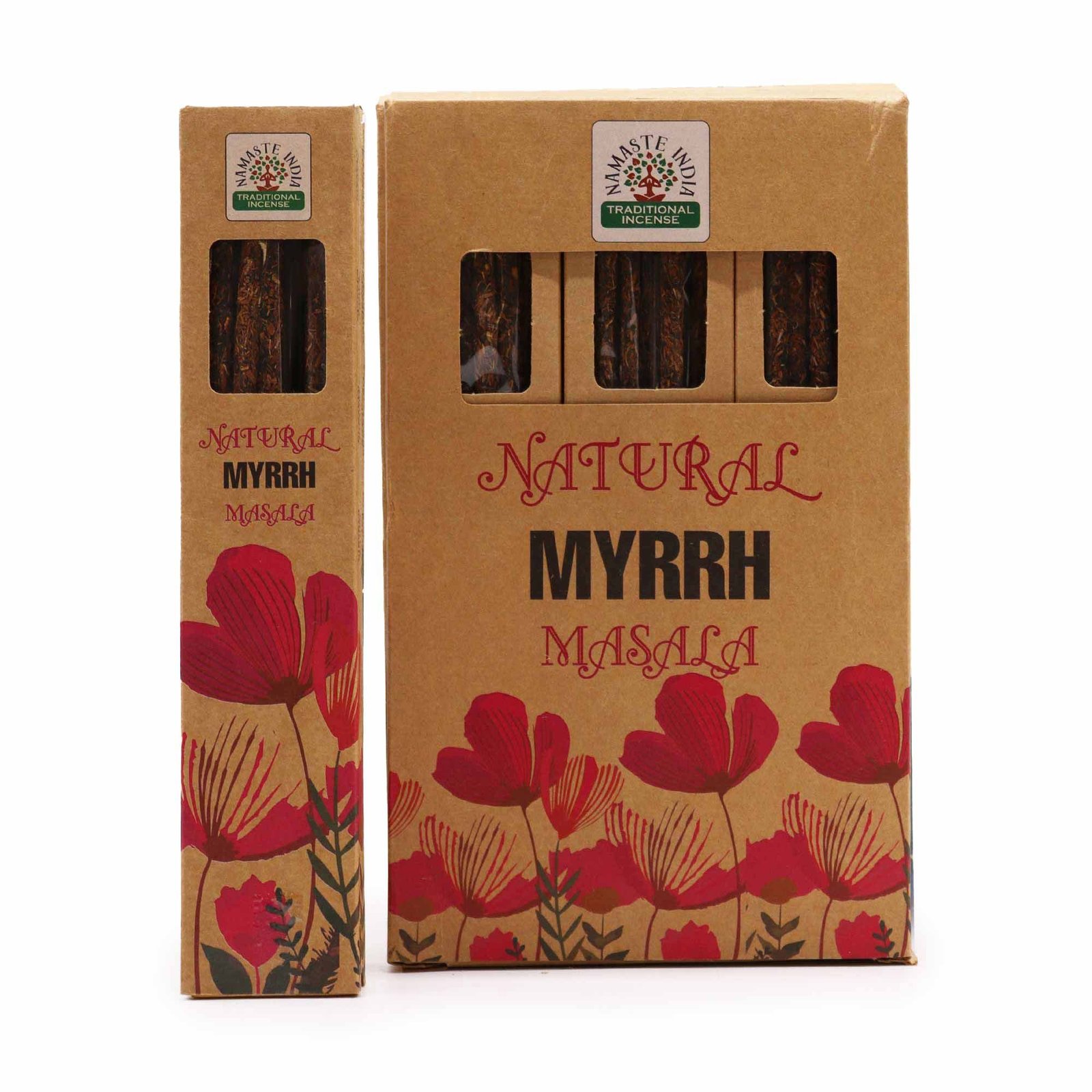 Natūralios masala smilkalų lazdelės „Myrrh“ – sakralių vakarų aromatas