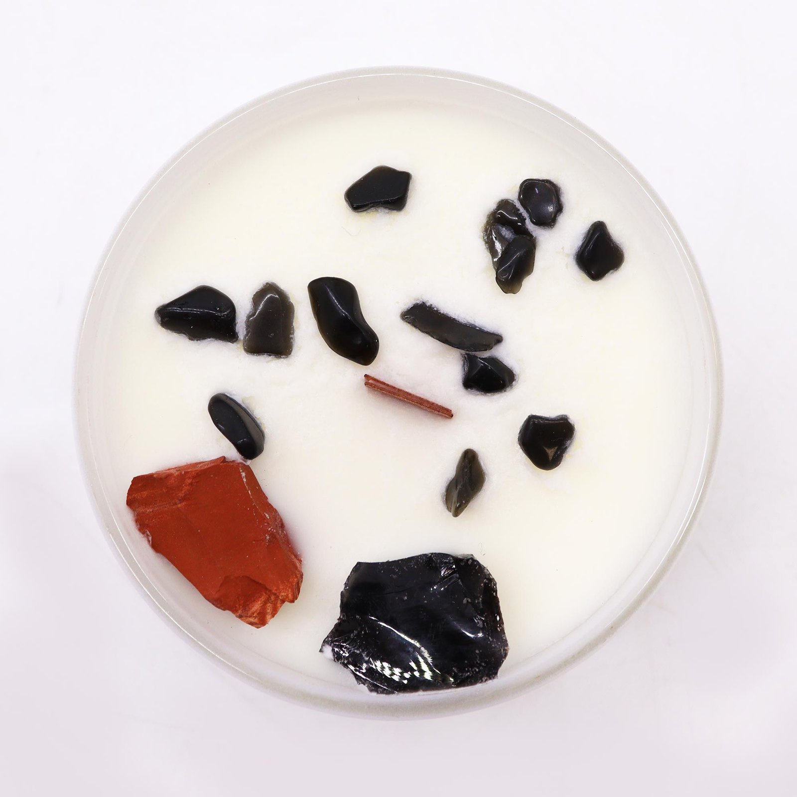 Alternative view of Sojų vaško žvakė „Root Chakra“ – žemiško jaukumo ir stiklo šviesos ritualas