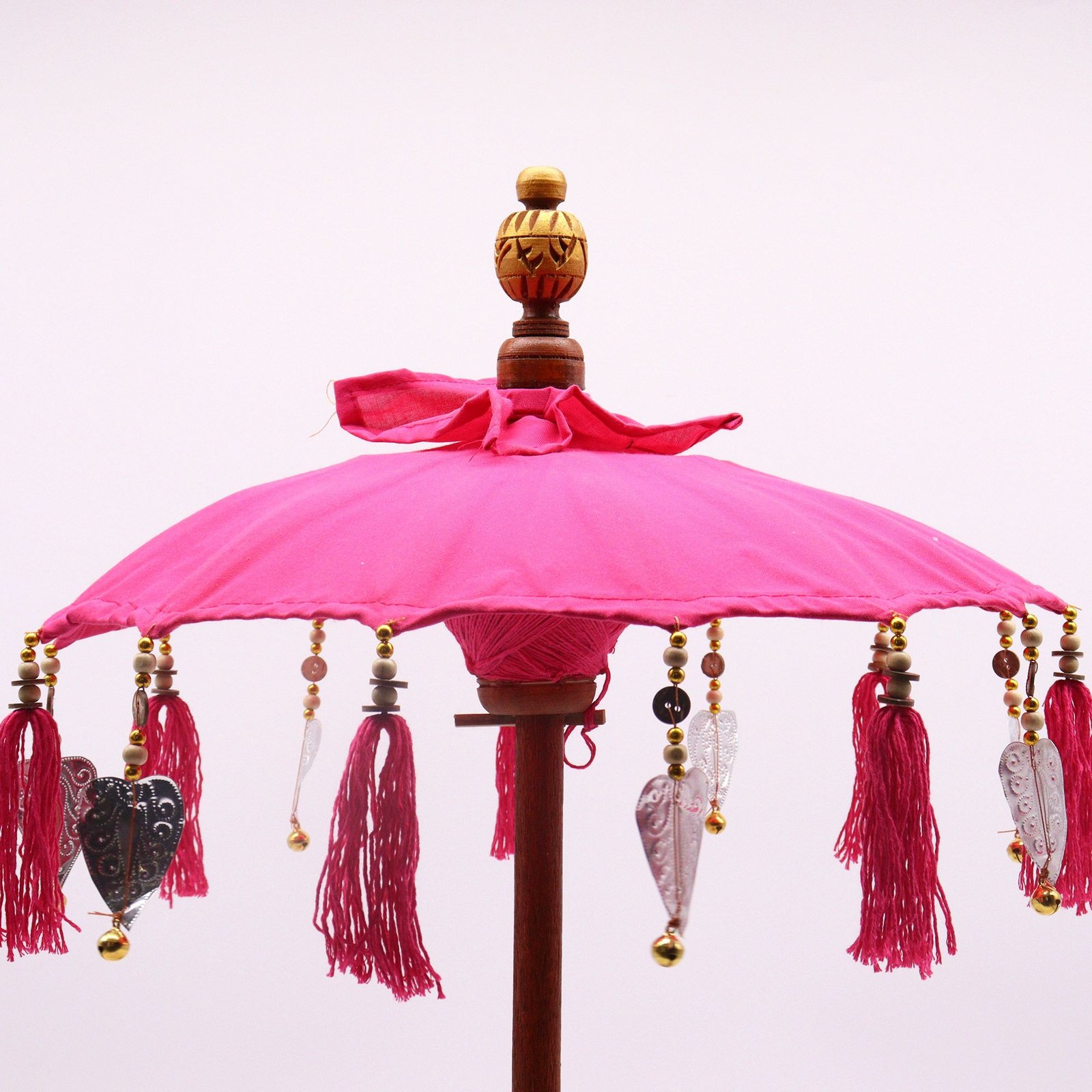Alternative view of Bali namų dekoras „Parasol“ – rausvas 40 cm šviesos ir jaukumo akcentas