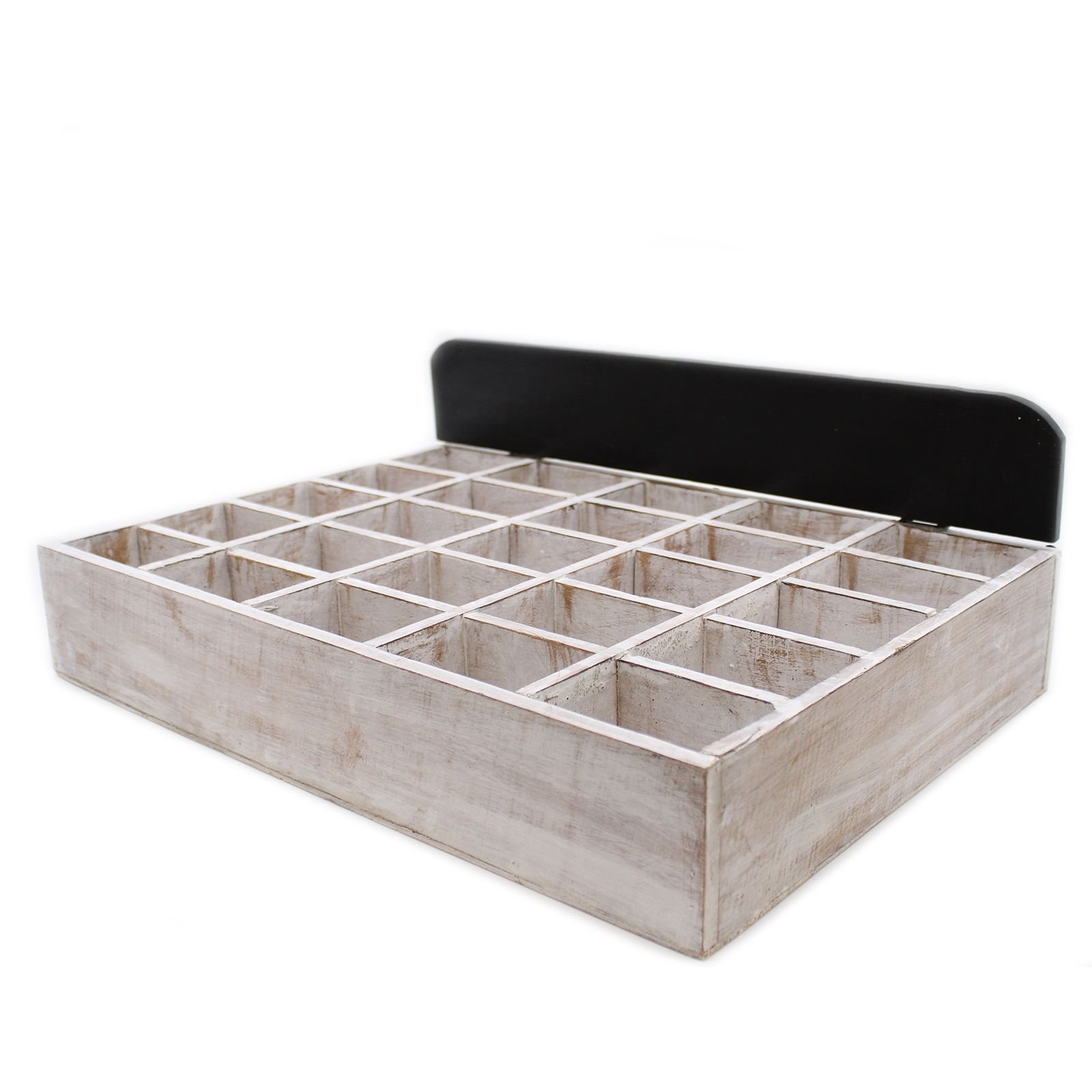 Prekių ekspozicinis stovas „Twentyfive Box Tray Display“ – balinto albasijos medžio ramybė