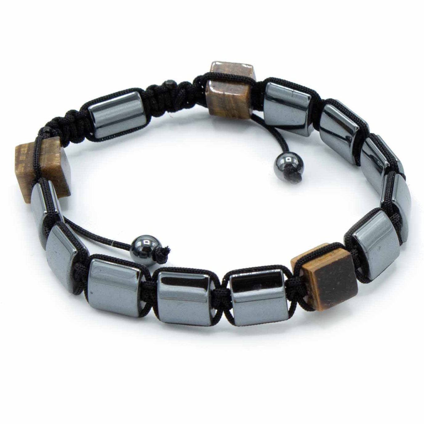 Alternative view of Magnetinė hematito Shamballa apyrankė „Tigro akis“ – energijos ir harmonijos simbolis