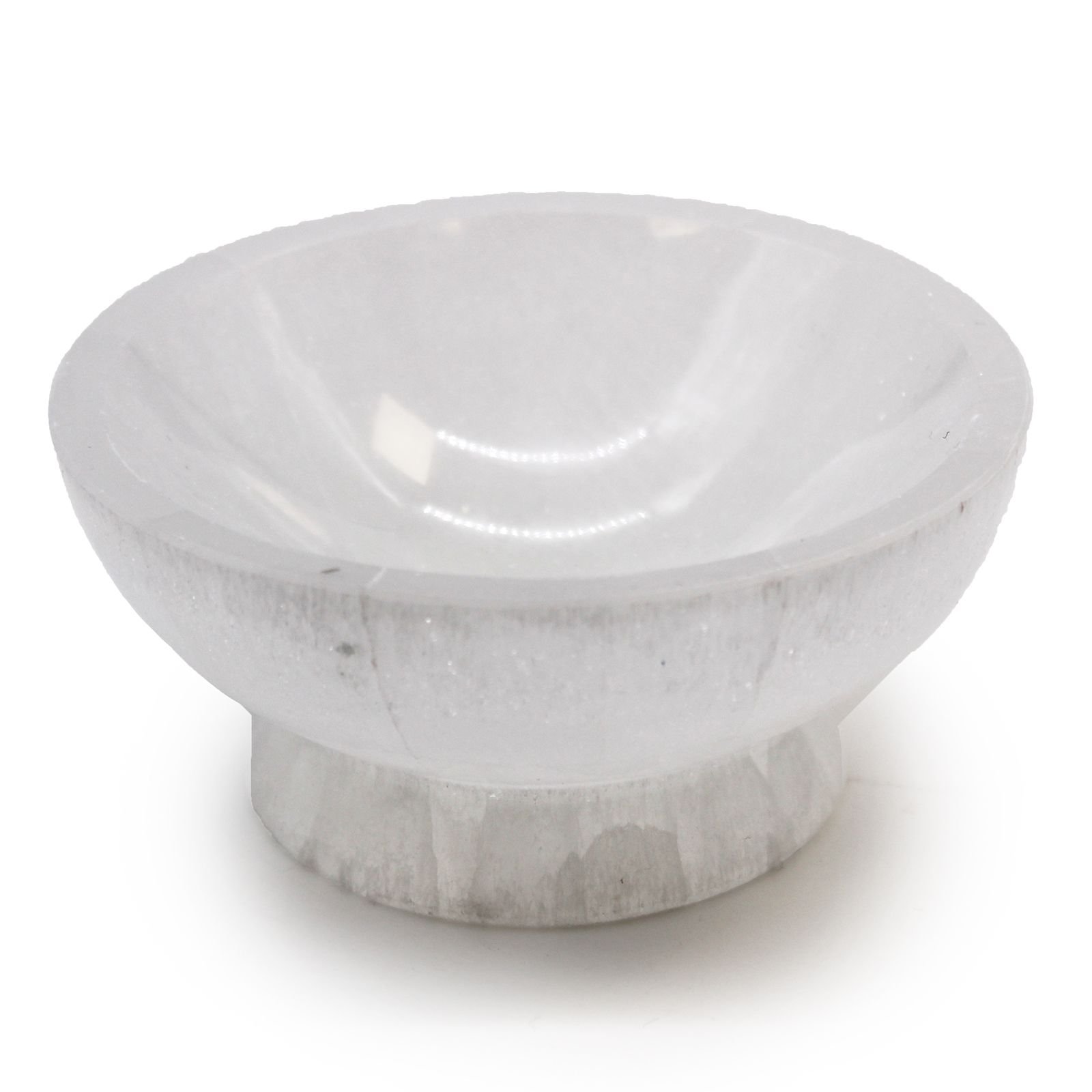 Selenito ritualinis dubenėlis „Selenite Ritual Bowl“ – 10 cm šviesos ramybės akcentas