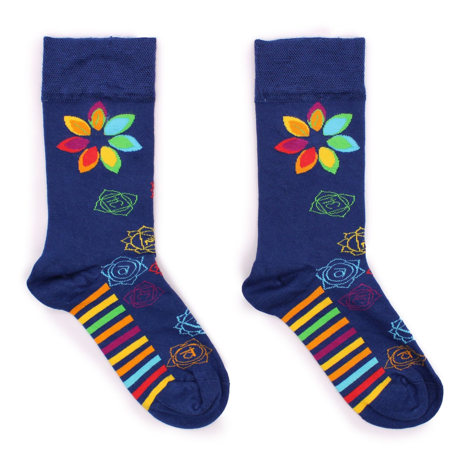Alternative view of Bambukinės kojinės „Rainbow Chakra“ (36–40) – spalvotos kasdienės harmonijos prisilietimas