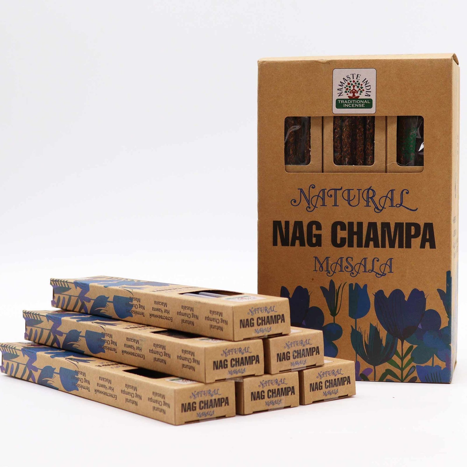 Alternative view of Natūralios masala smilkalų lazdelės „Nag Champa“ – švelni rytietiška namų ramybė
