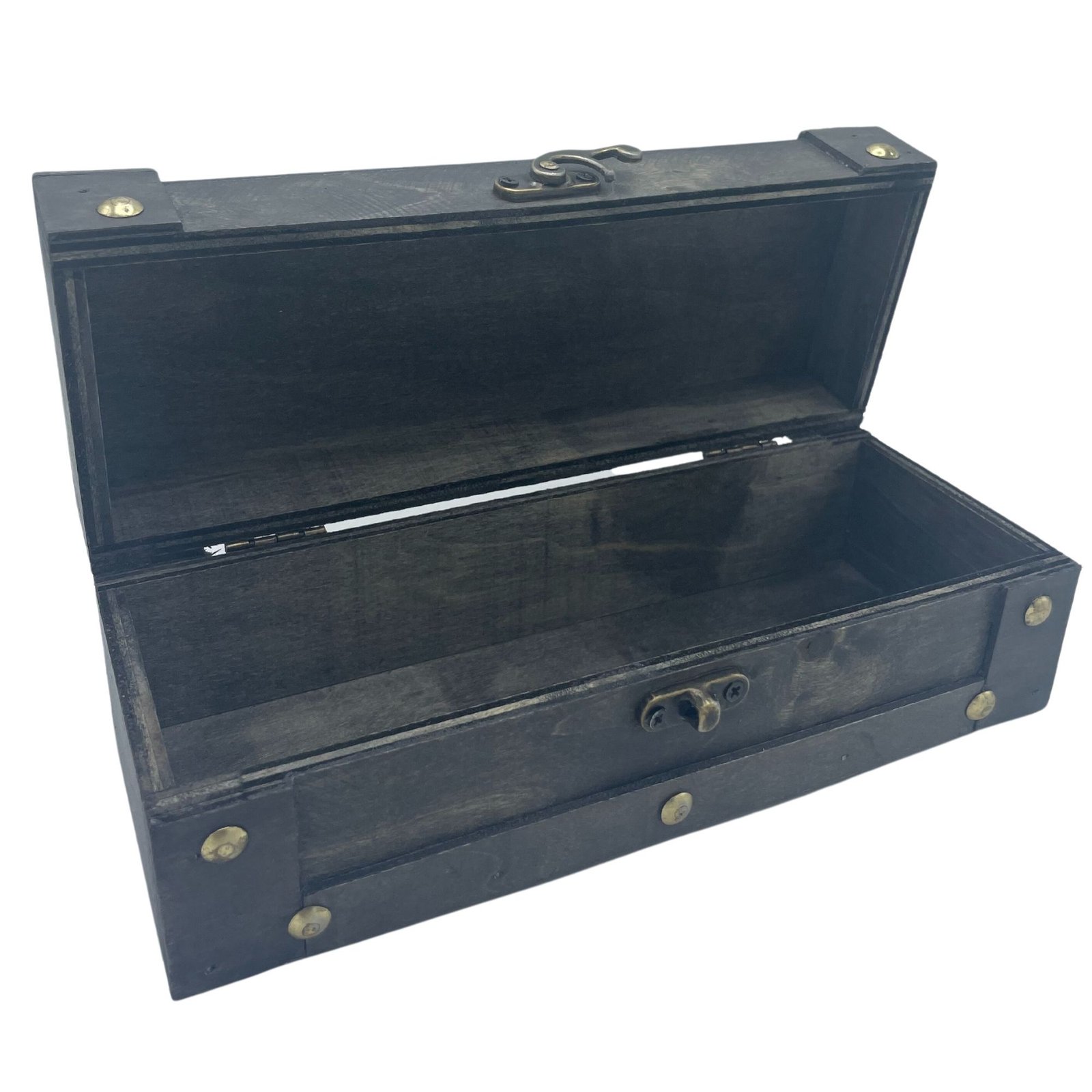 Alternative view of Arbatžolių dėžutė „Long Tea Chest“ – pilko vintažo jaukumas namų ritualams