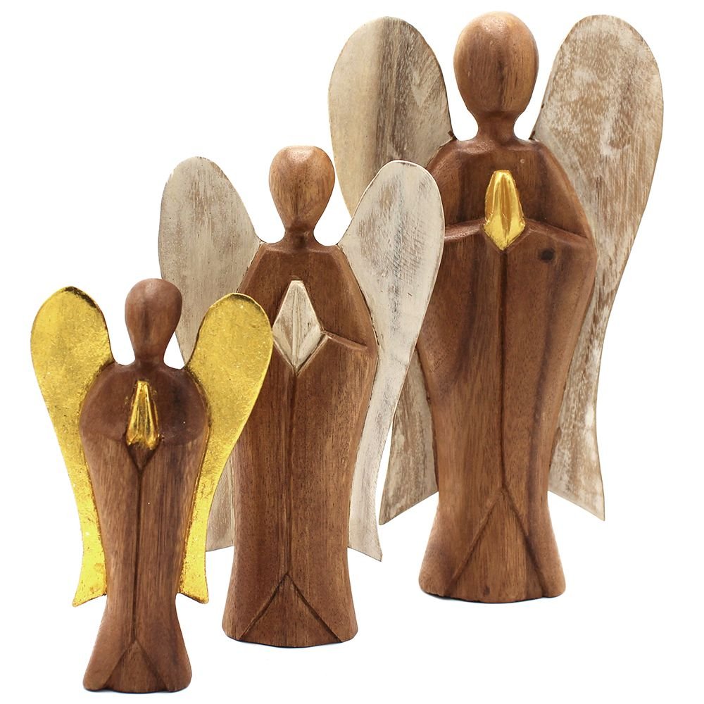 Alternative view of Draugystės Hati-Hati angelas „New Hati-Hati Angel“ – 15 cm suar medžio ramybė