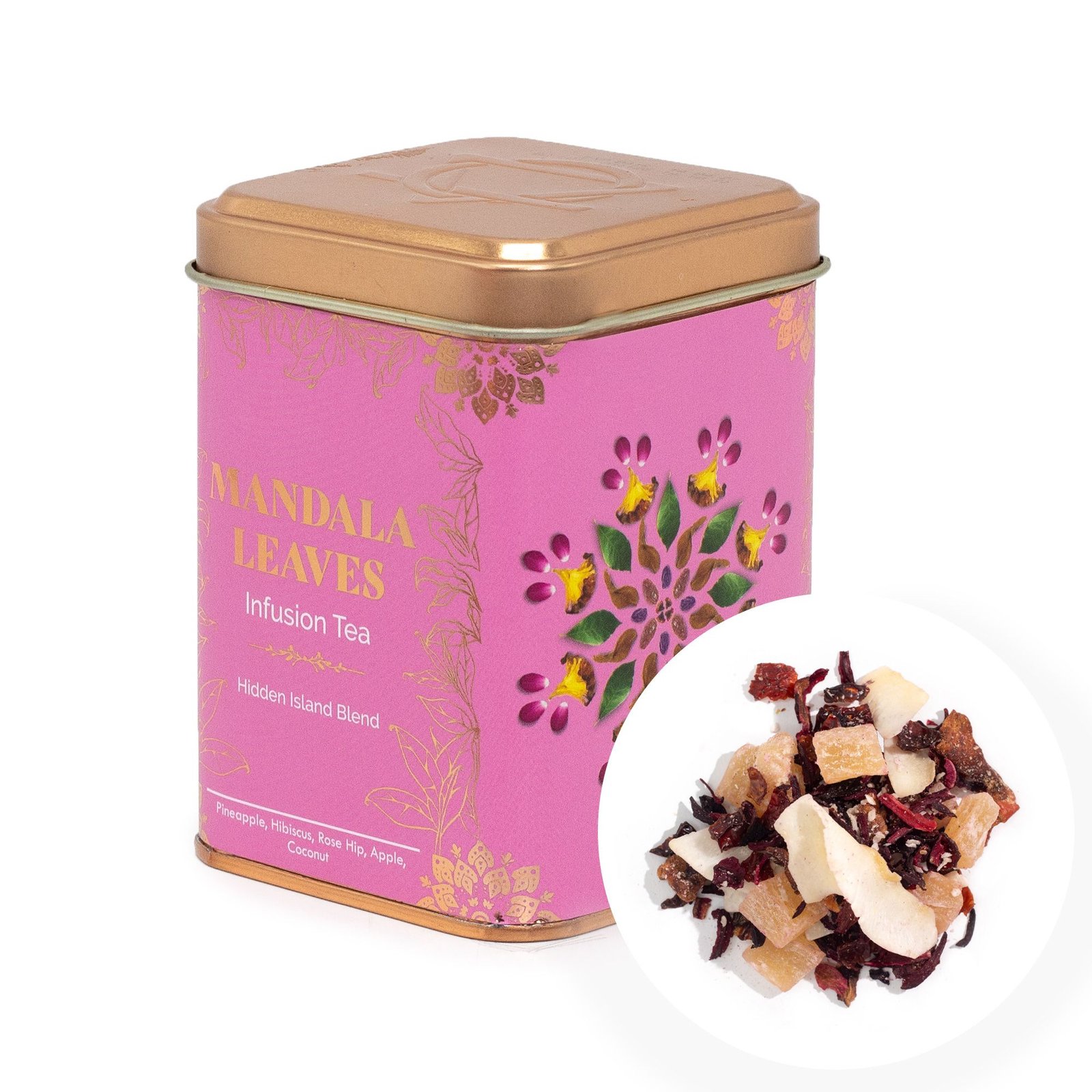 Alternative view of Arbatos mišinys „Hidden Islands Blend“ – tropiškos ramybės skardinėlė 50 g