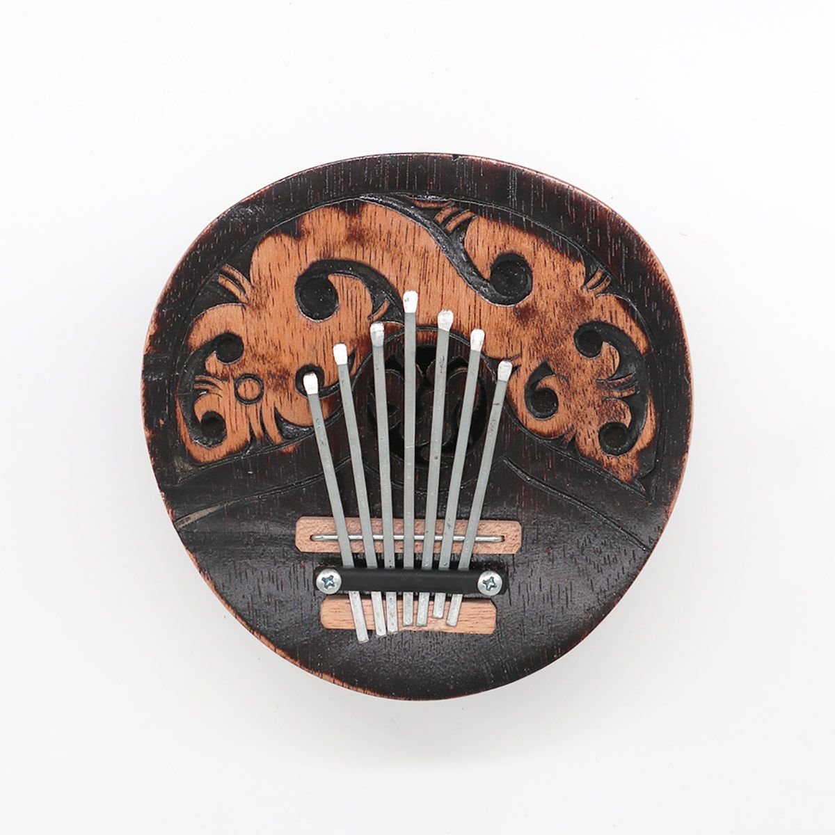 Alternative view of Dekoratyvinė kalimba „Antique Coconut“ – kokosų ir plieno skambesio ramybės akcentas