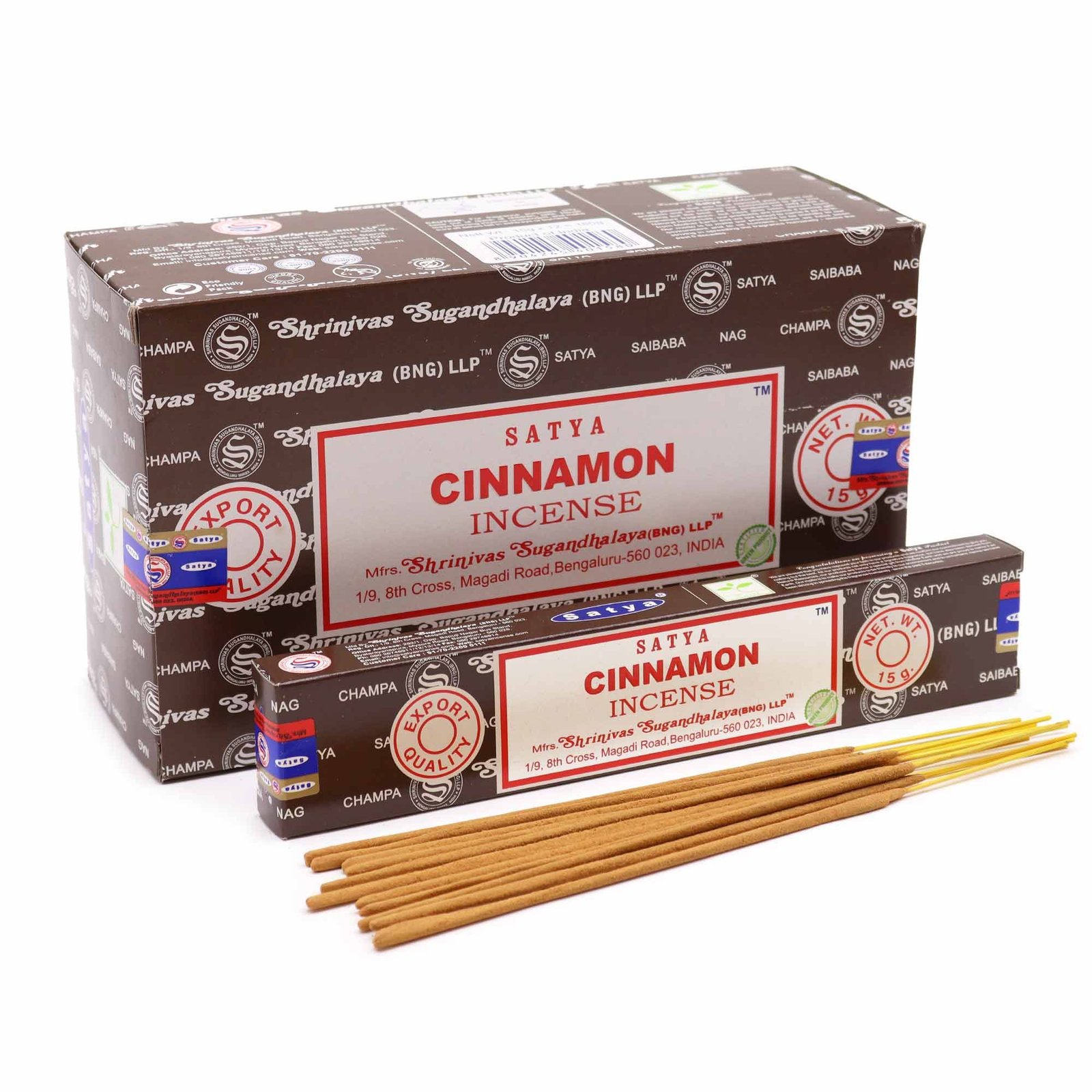 Smilkalų lazdelės „Satya Cinnamon“ – šilto cinamono jaukumo ritualas