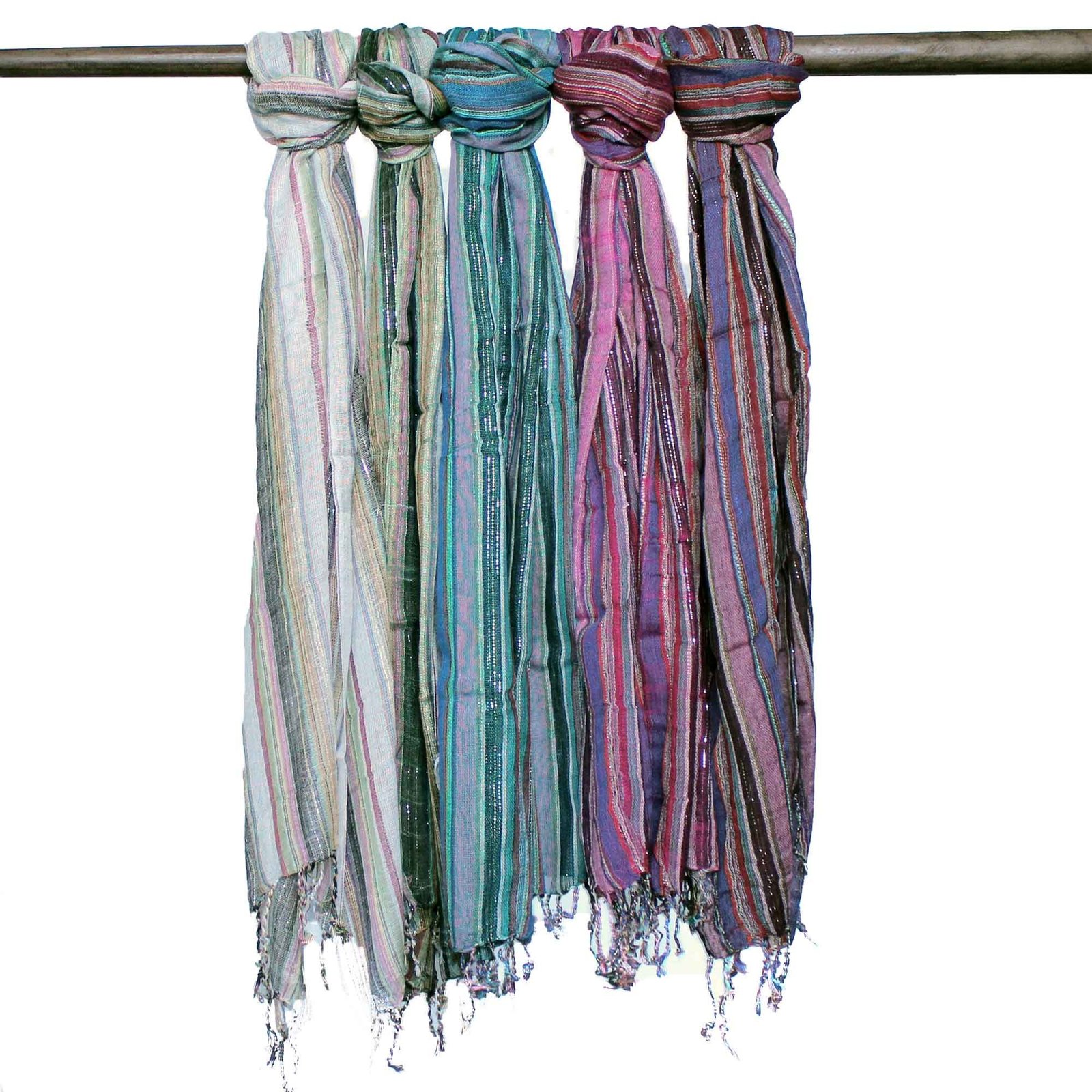 Boho skara „Indian Boho“ – 50×180 cm, su auksinio siūlo žybsniu