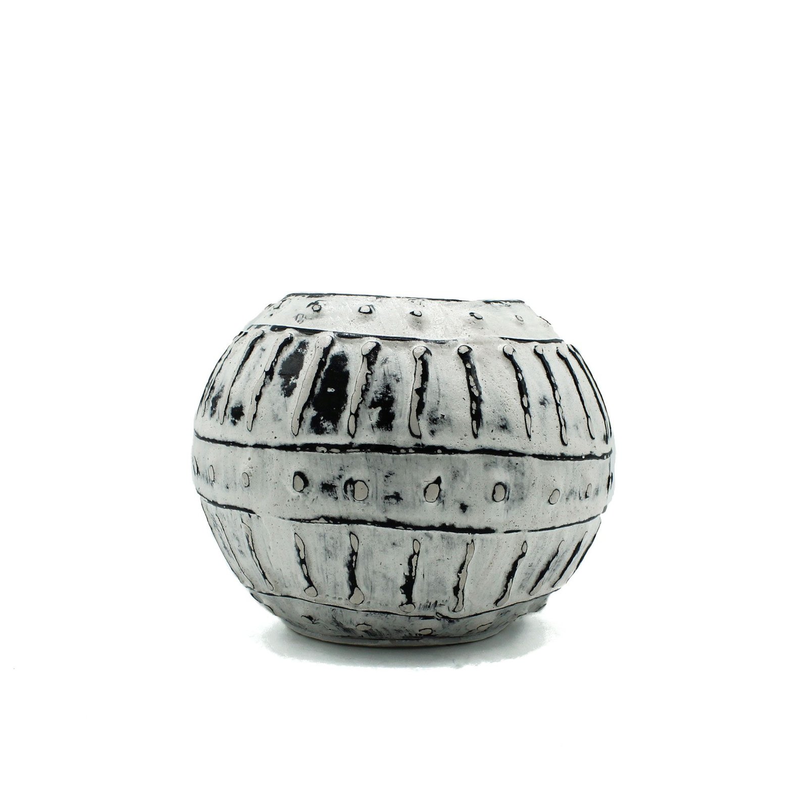 Keraminis vazonas „Greek Bubble“ – kreminė 10 cm terakotos ramybė