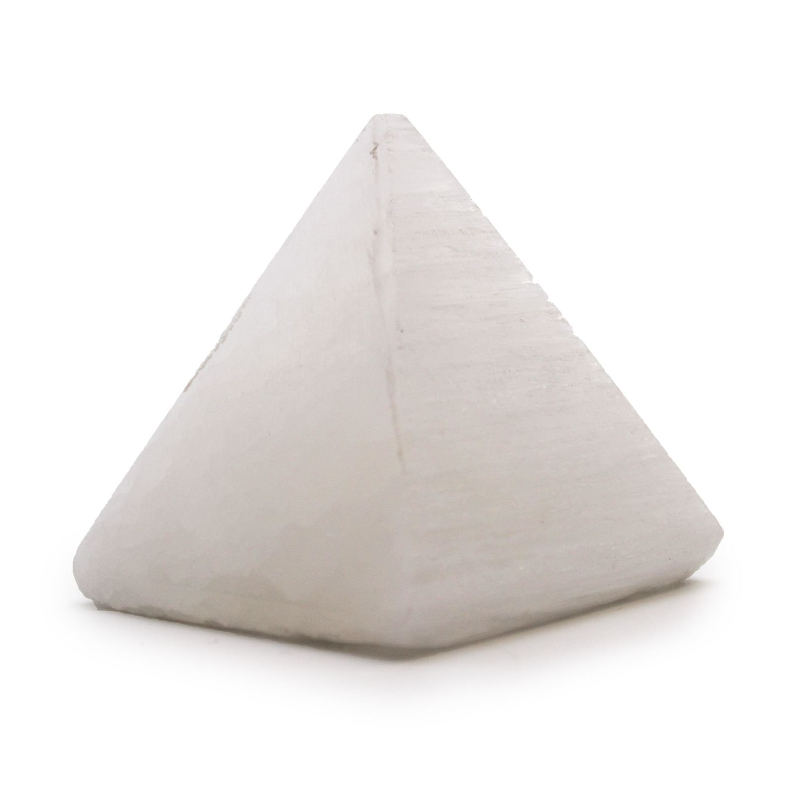 Alternative view of Selenito piramidė „Selenite Pyramid“ – 5 cm šviesos ir ramybės akcentas