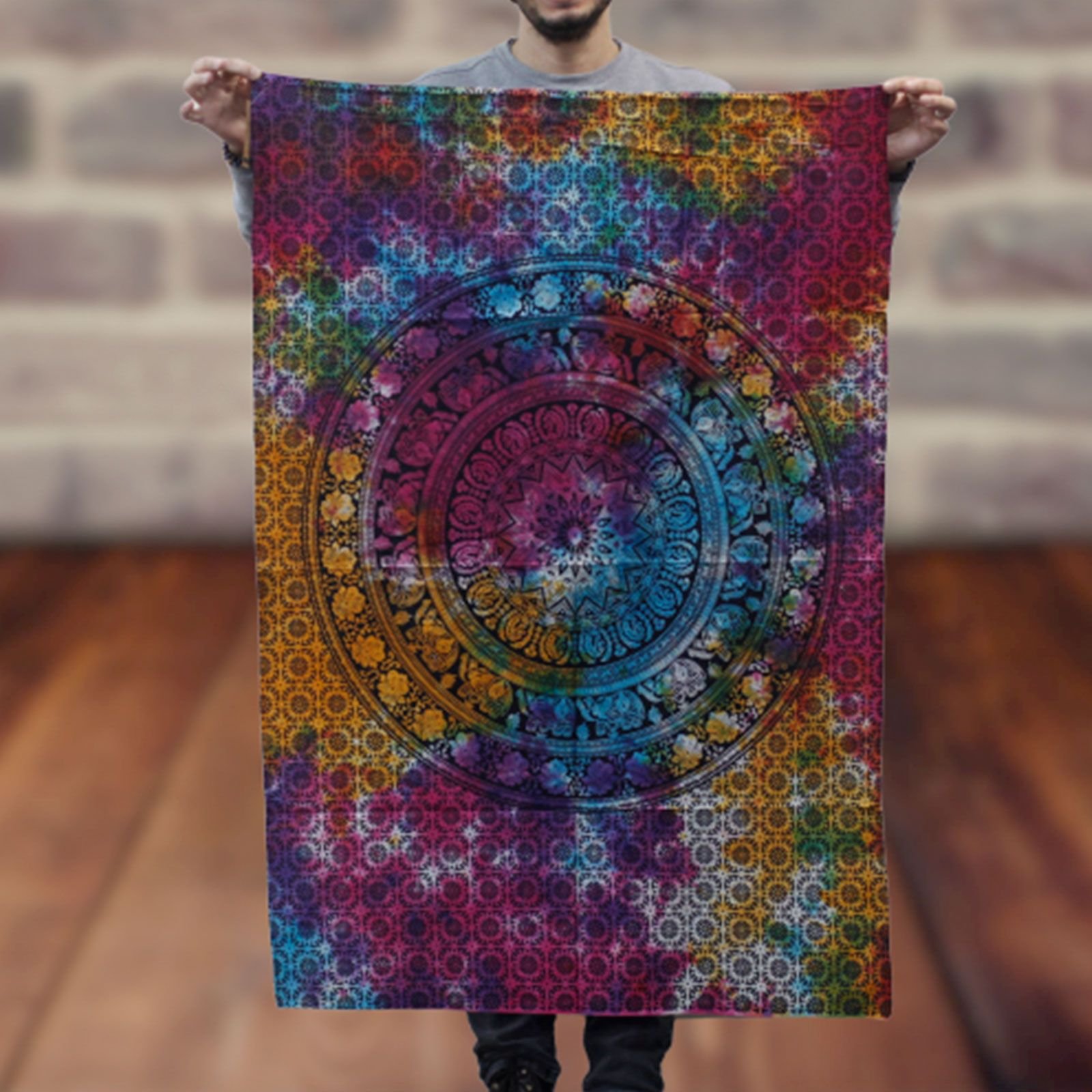 Medvilninė sieninė dekoracija „Mandala Elephant“ – jaukus rytietiškos ramybės akcentas
