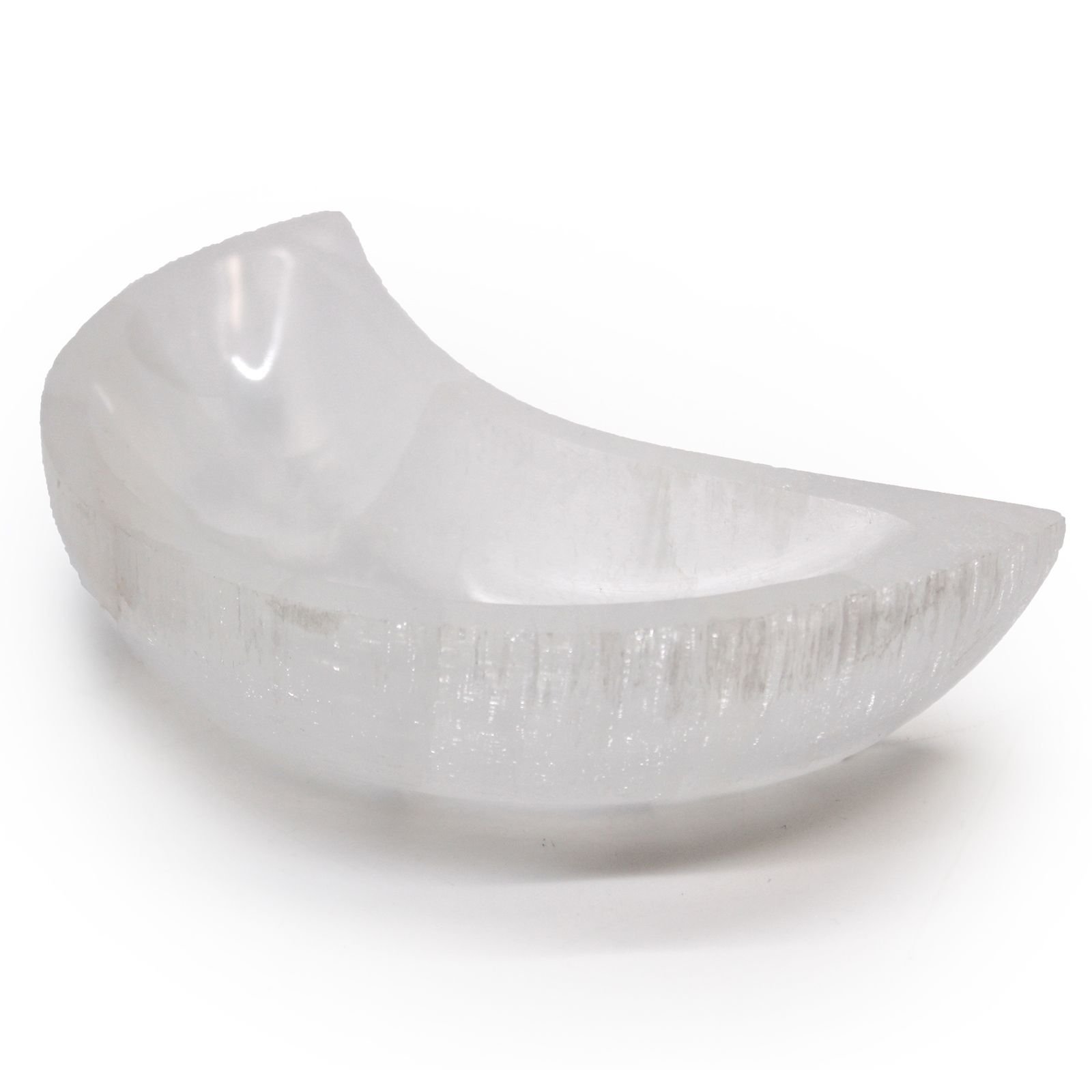 Selenito dubuo „Moon Bowl“ – 15 cm šviesos ir ramybės akcentas