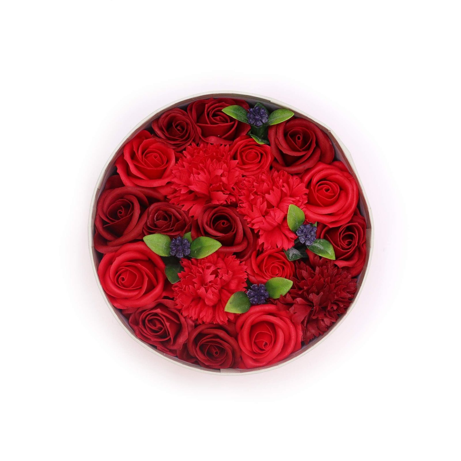 Muilo gėlių dovanų dėžutė „Classic Red Roses“ – raudonų rožių romantikos ritualas