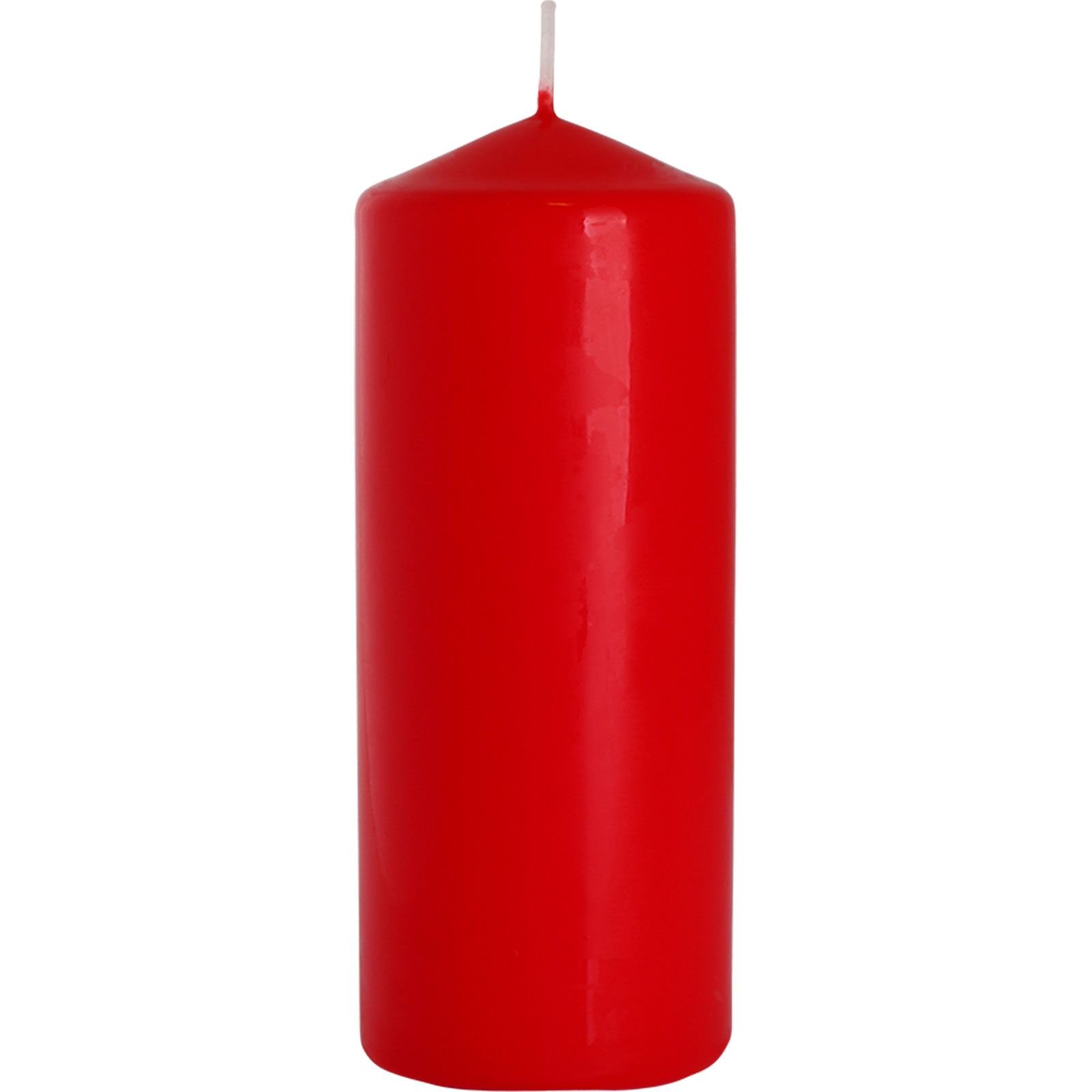 Raudona koloninė žvakė 60 × 150 mm – šiltos šviesos ritualui