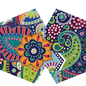 Madingas daugkartinis veido uždangalas „Funky Swirls“ – spalvinga stiliaus paslaptis