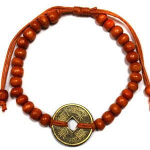 Feng shui sėkmės apyrankė „Good Luck“ – oranžinis jaukios sėkmės talismanas