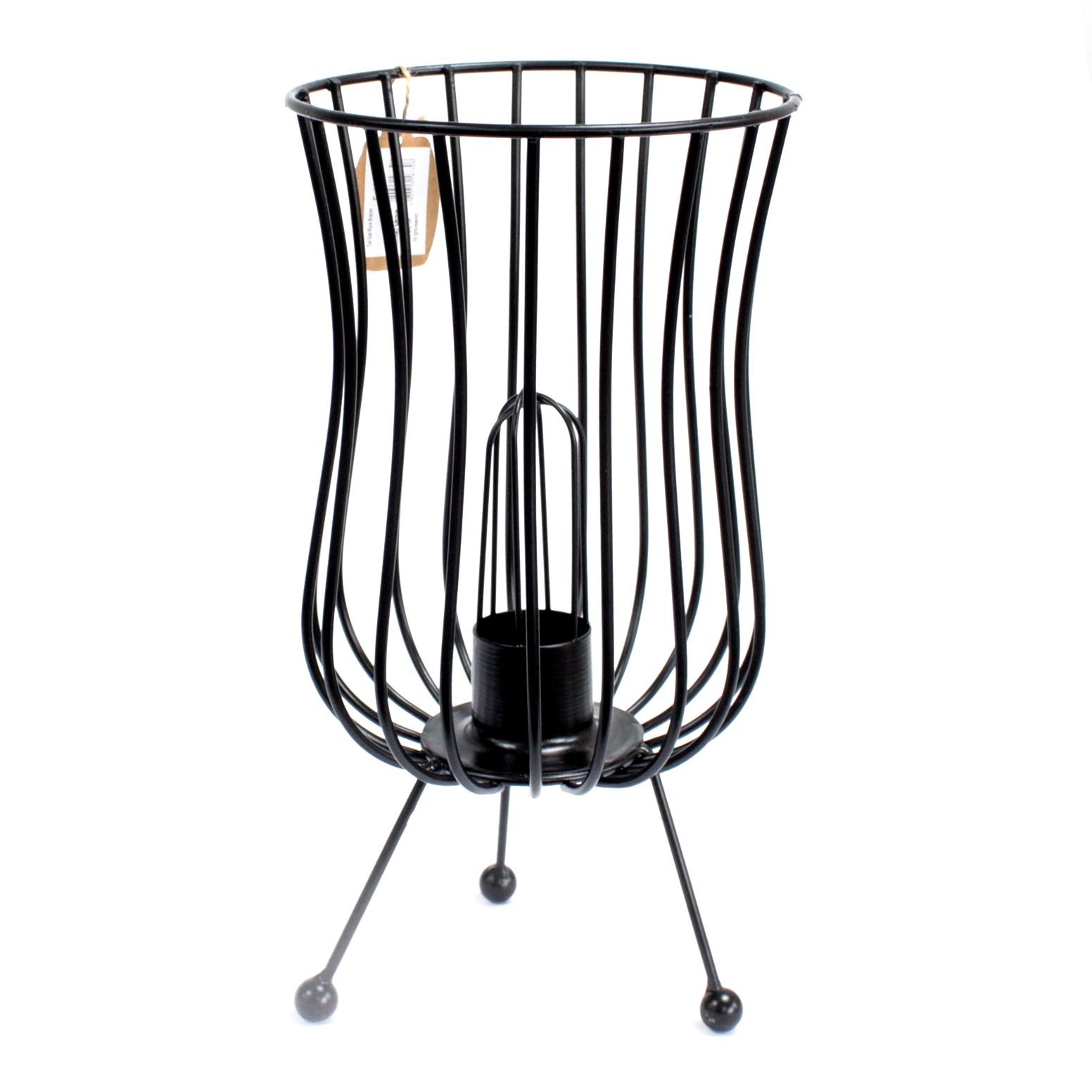 Druskos akmens židinio tipo lempa „Tall Salt Rock Brazier Lamp“ – baltoji ramybės šviesa