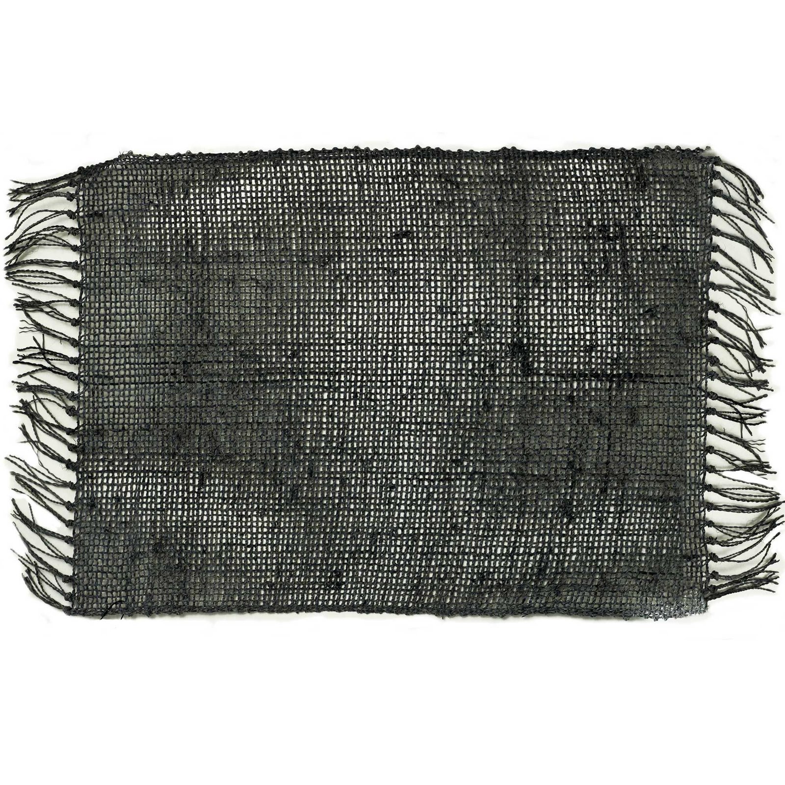 Alternative view of Natūralus stalo kilimėlis „Seagrass Fringe“ – anglies atspalvio jaukumo akcentas