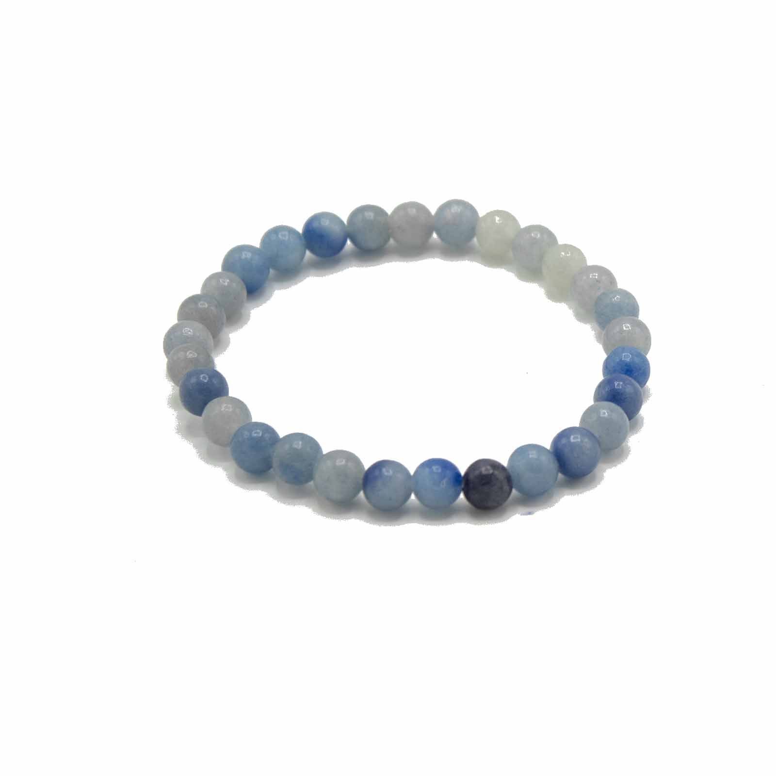 Brangakmenių apyrankė „Blue Lace Agate“ – laisvės ir lengvumo ritualui