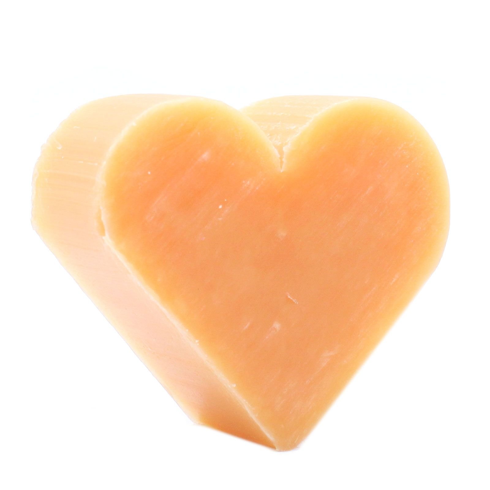 Širdelės formos svečių muilai „Orange & Warm Ginger“ – gaivaus citrusų ir šilto imbiero akcentas
