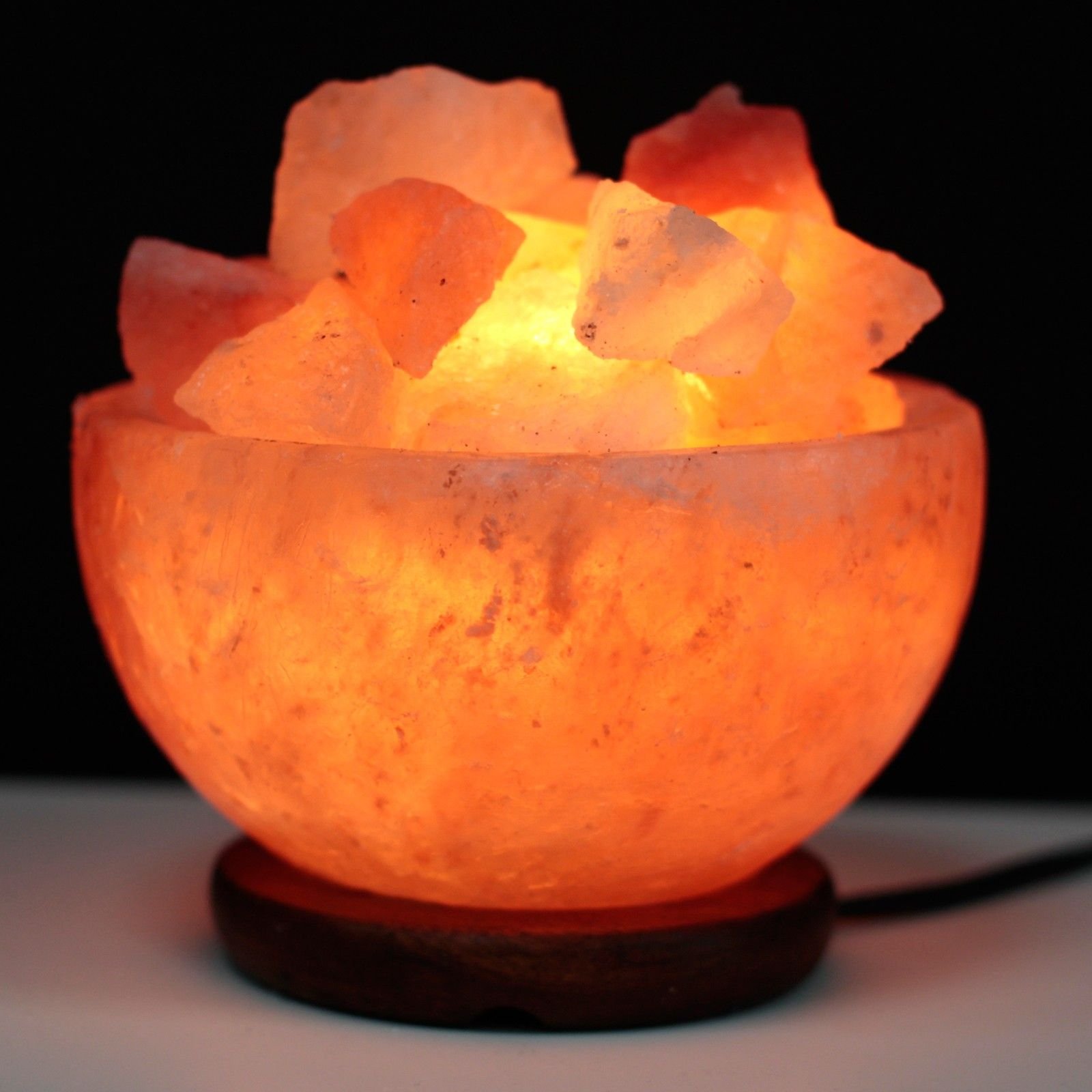 Druskos ugnies dubuo „Salt Fire Bowl and Chunks“ – 15 cm jaukiai liepsnos akimirkai