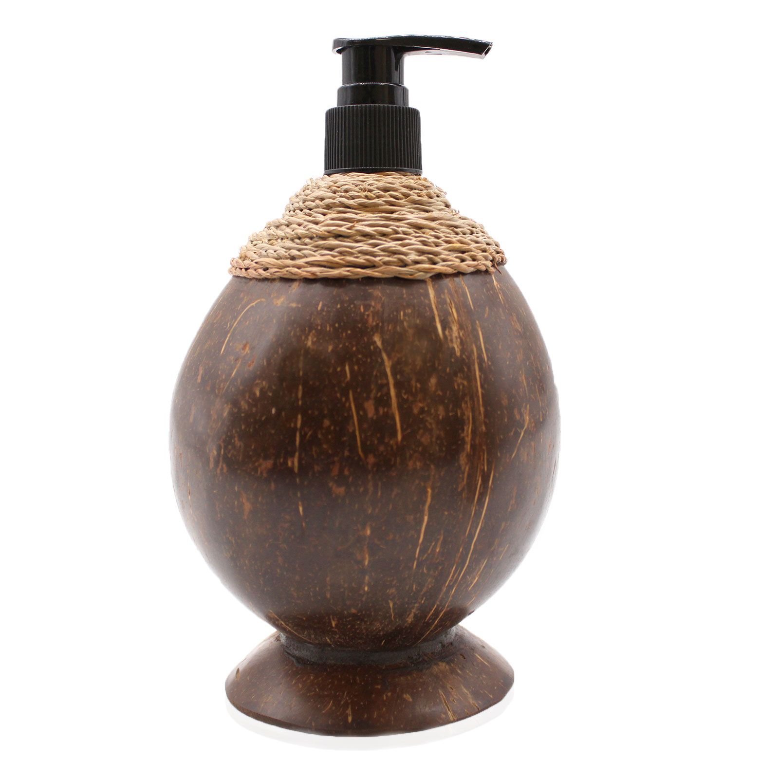 Muilo dozatorius iš kokosmedžio „Natural Coconut Soap Dispencer“ – 150 ml natūralios vonios akcentas