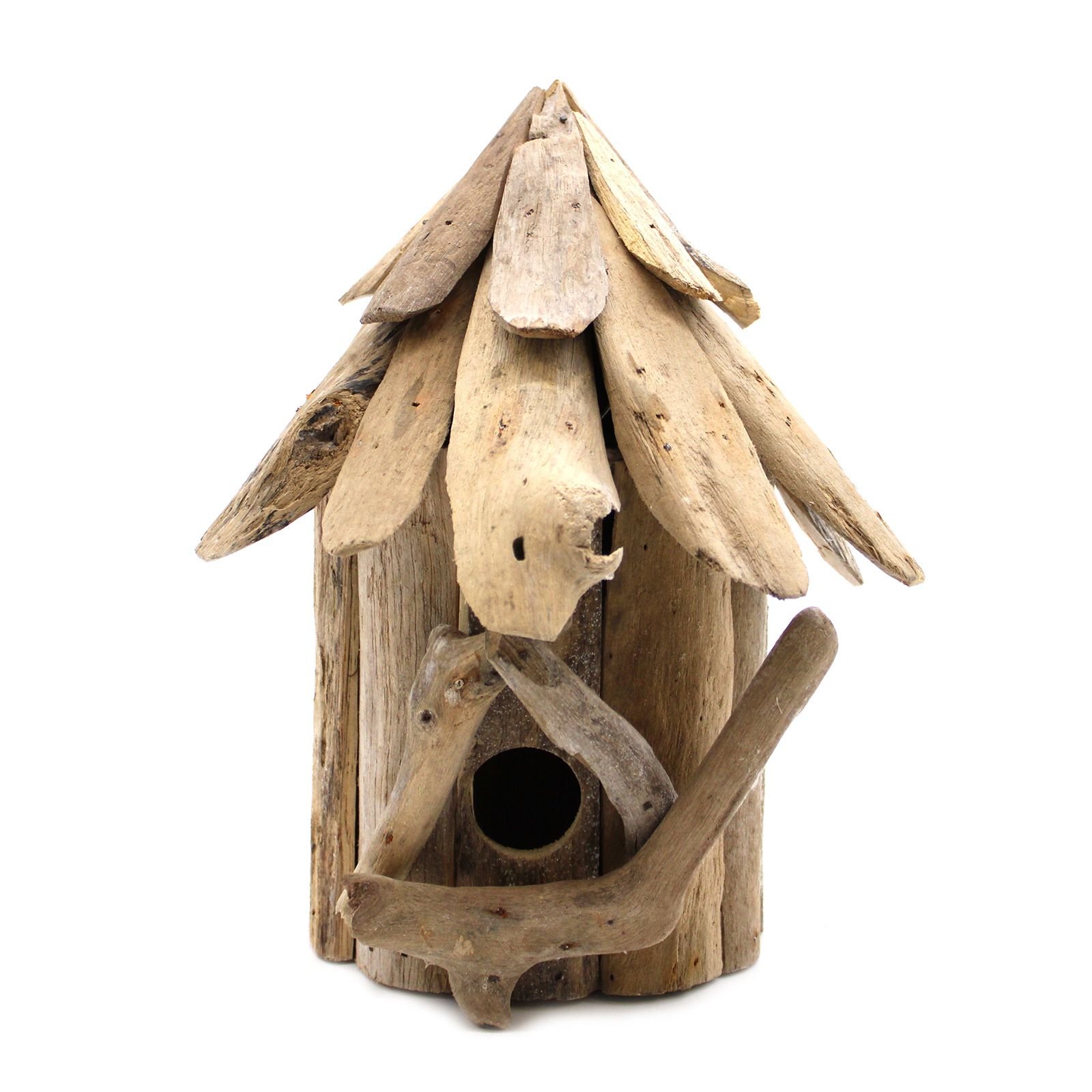 Driftwood paukščių namelis „Wallhanging“ – perdirbtos medienos sodo ramybė