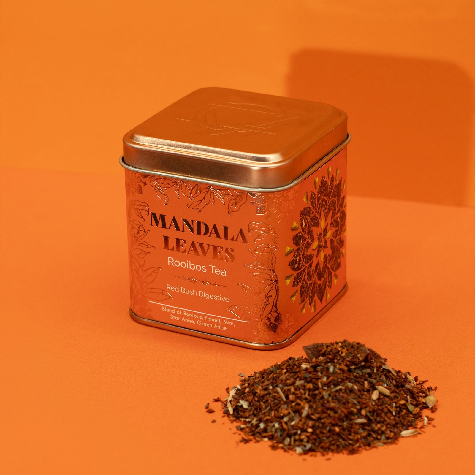 Alternative view of Žolelių arbata „Red Bush Digestive“ – švelnaus anyžių ir mėtų aromato ritualas skardinėje
