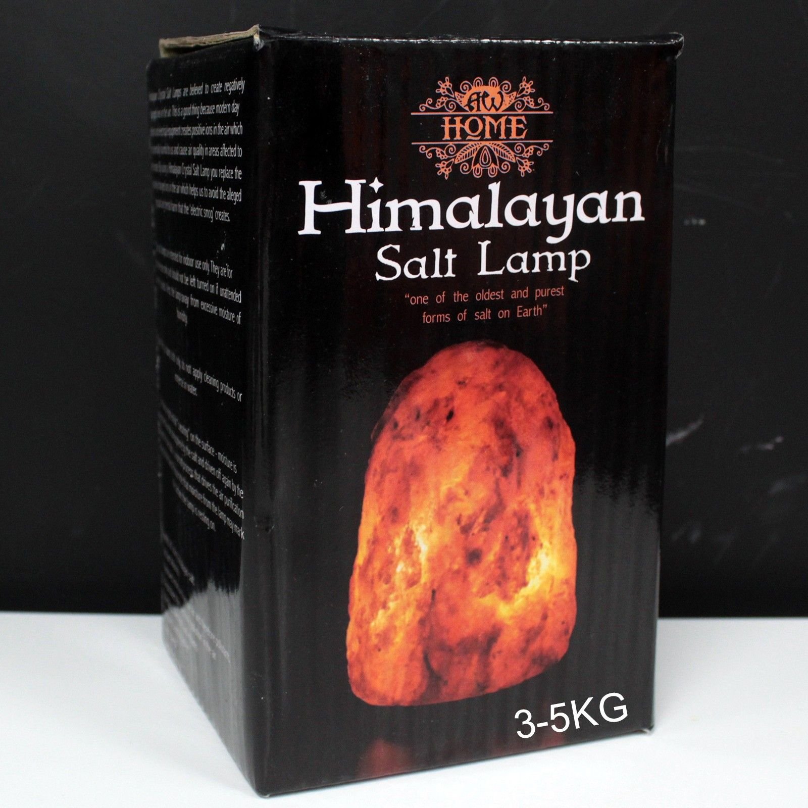 Alternative view of Natūrali druskos lempa su pagrindu – 3–5 kg jaukios šviesos ritualui